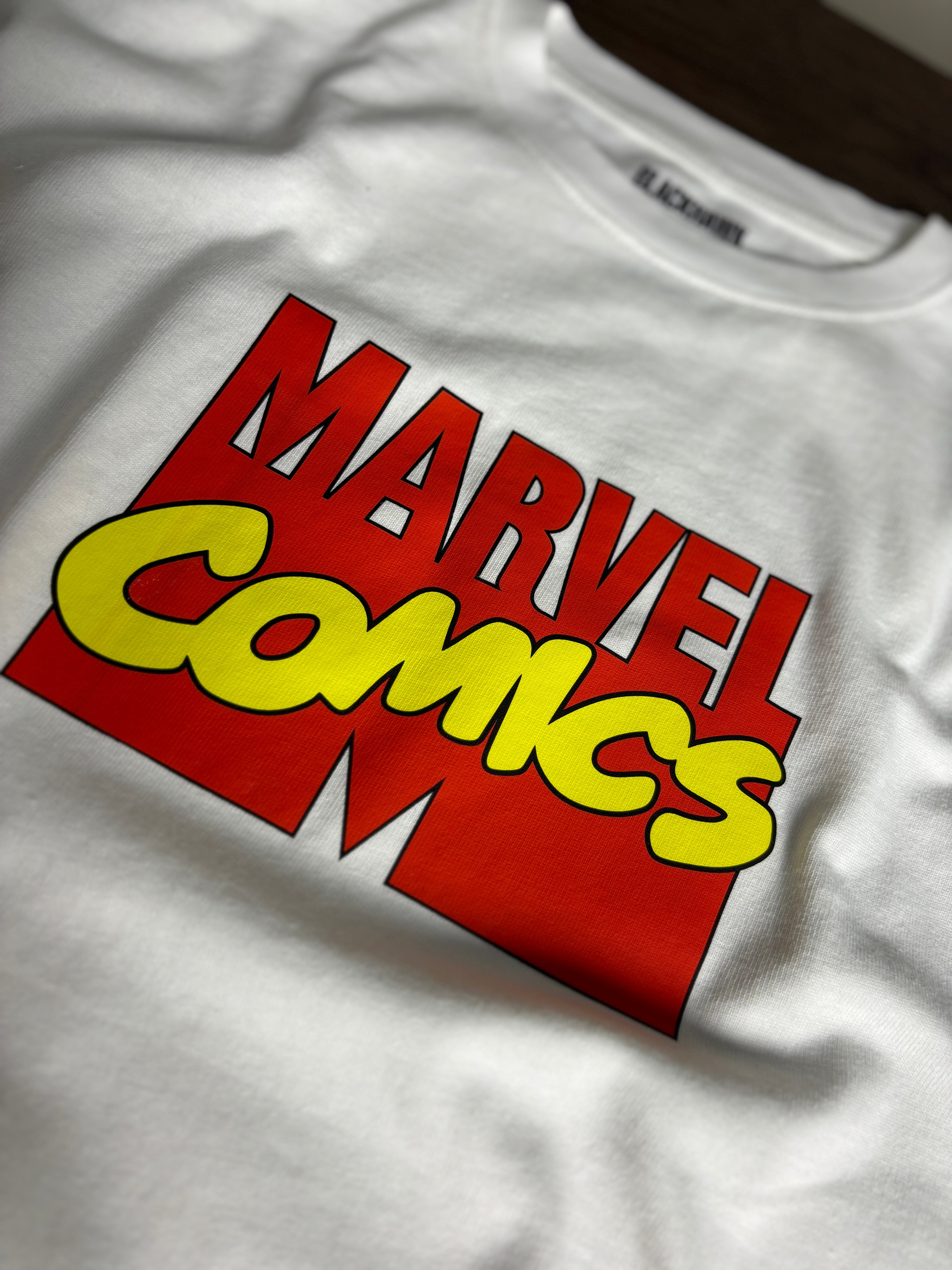 MARVEL COMICS OVERSIZED WHITE T-SHIRT