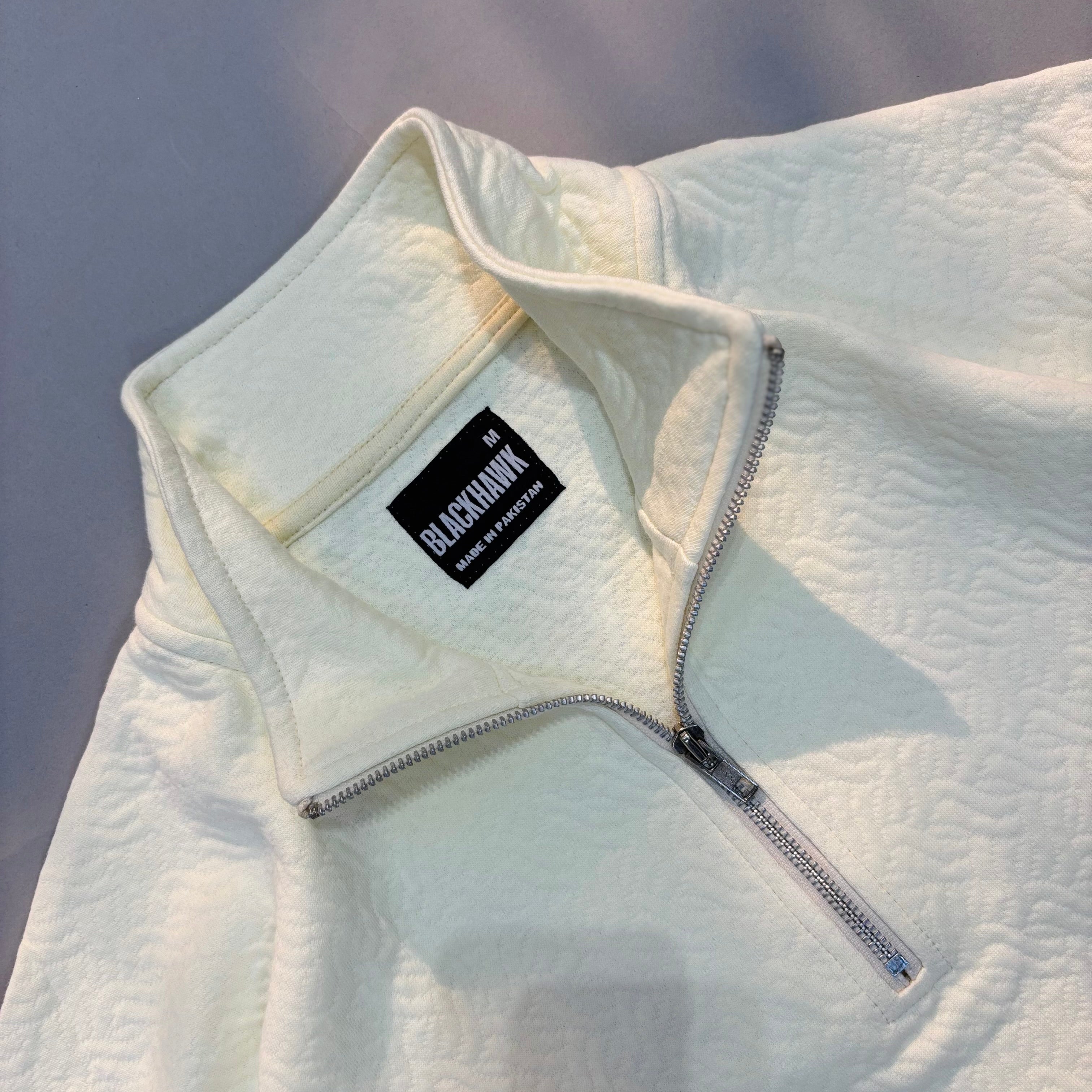 OFF WHITE QUARTER ZIPPER