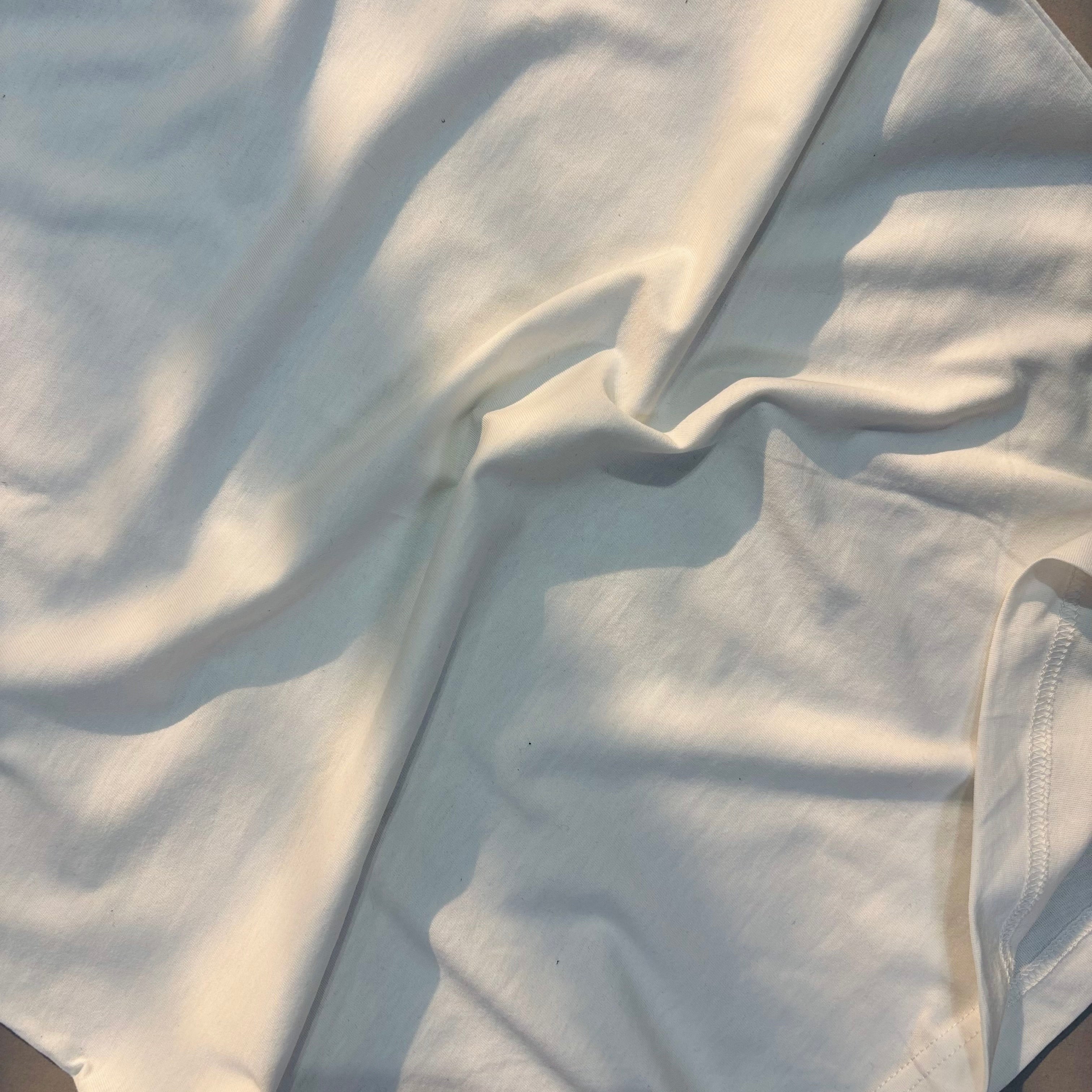 WHITE RAGLAN SLIM FIT T-SHIRT