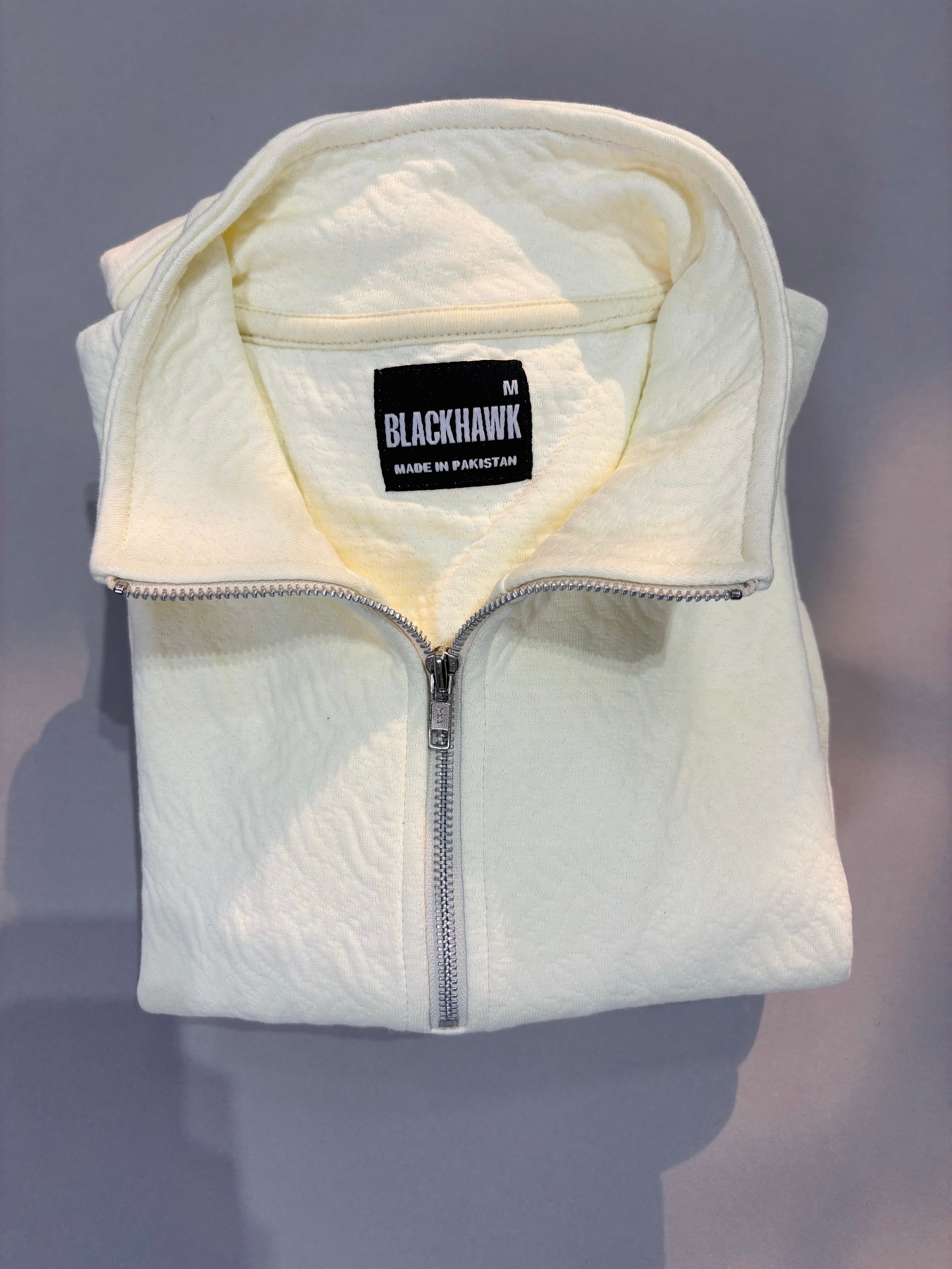 OFF WHITE QUARTER ZIPPER