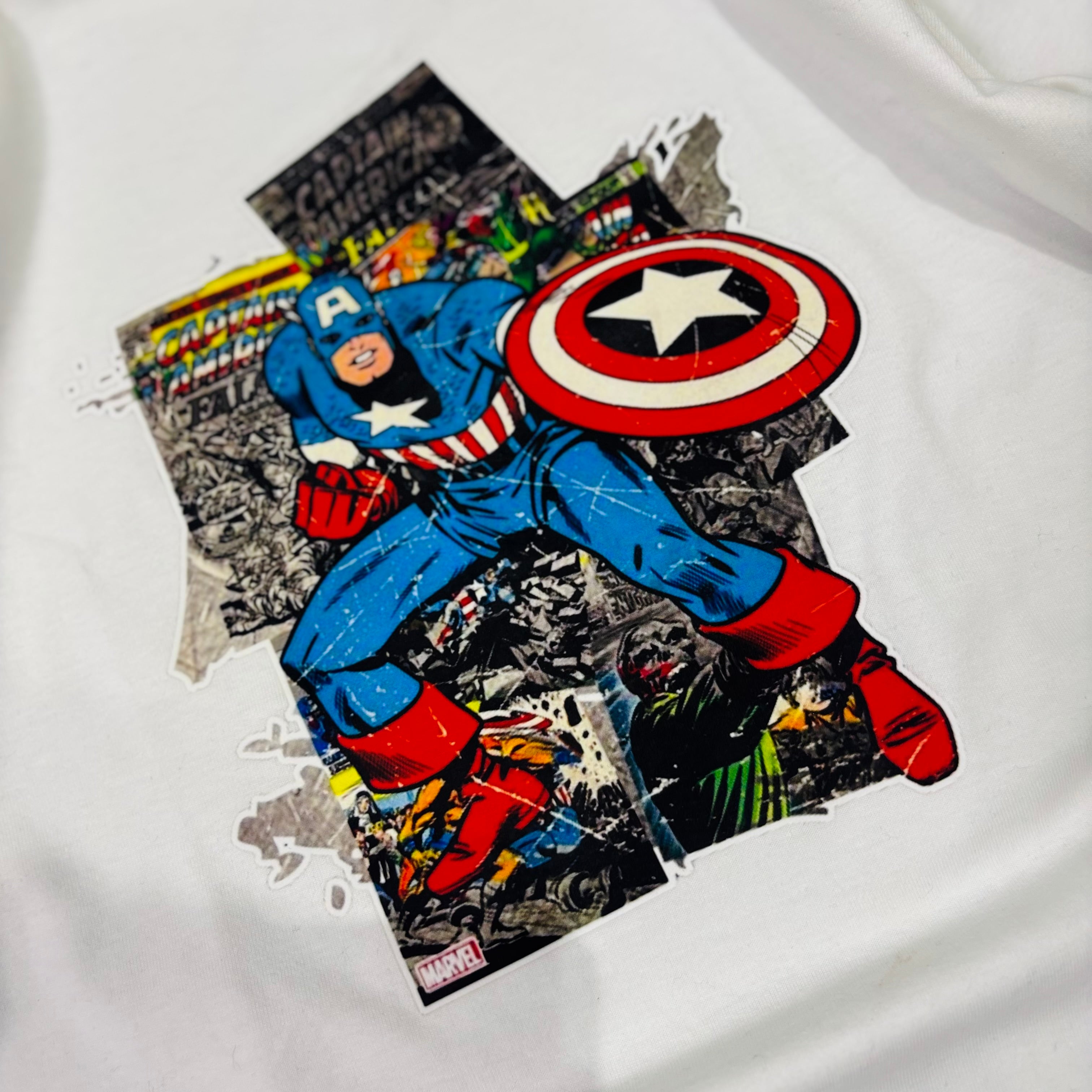 CAPTAIN AMERICA RINGER T-SHIRT
