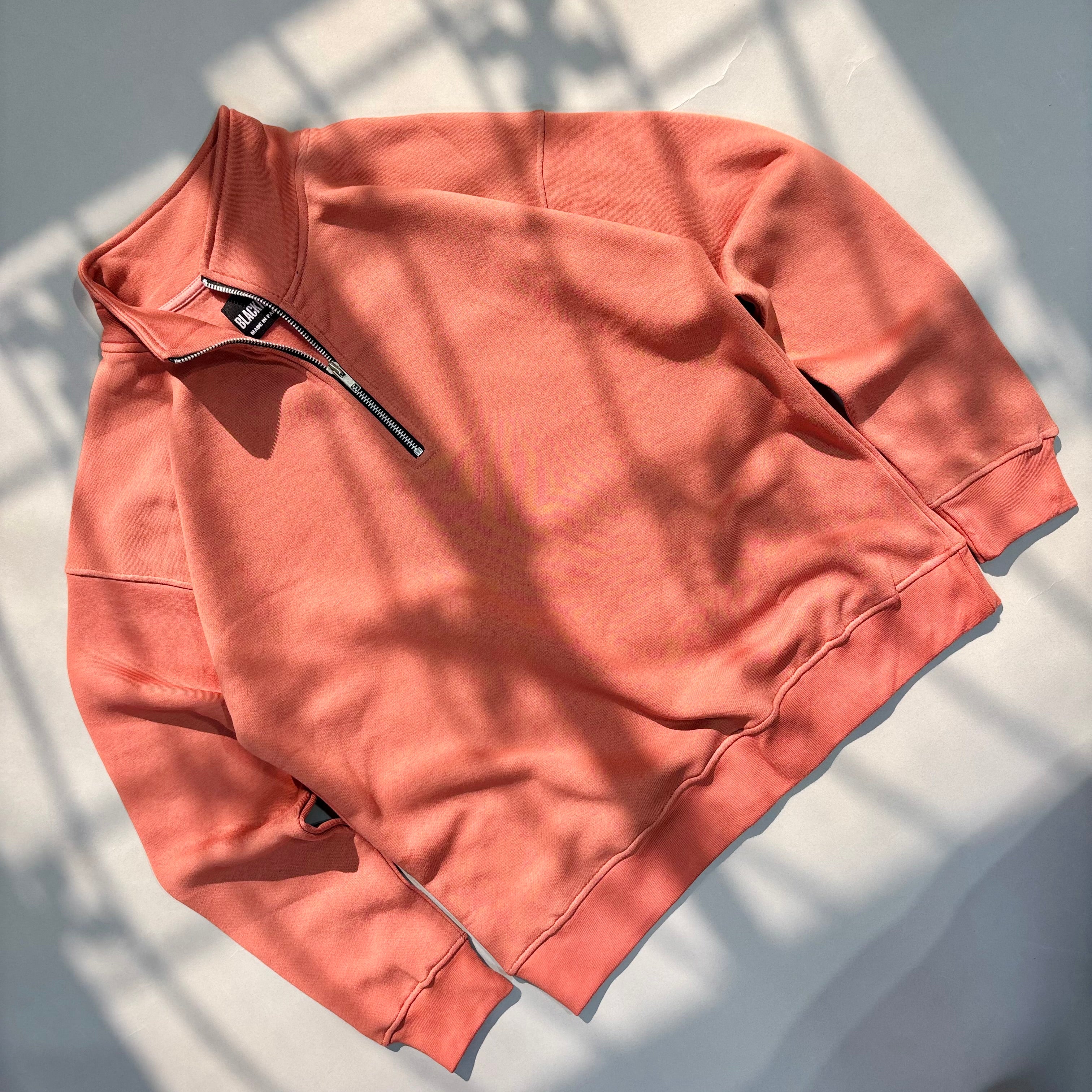 RUST PEACH QUARTER ZIPPER