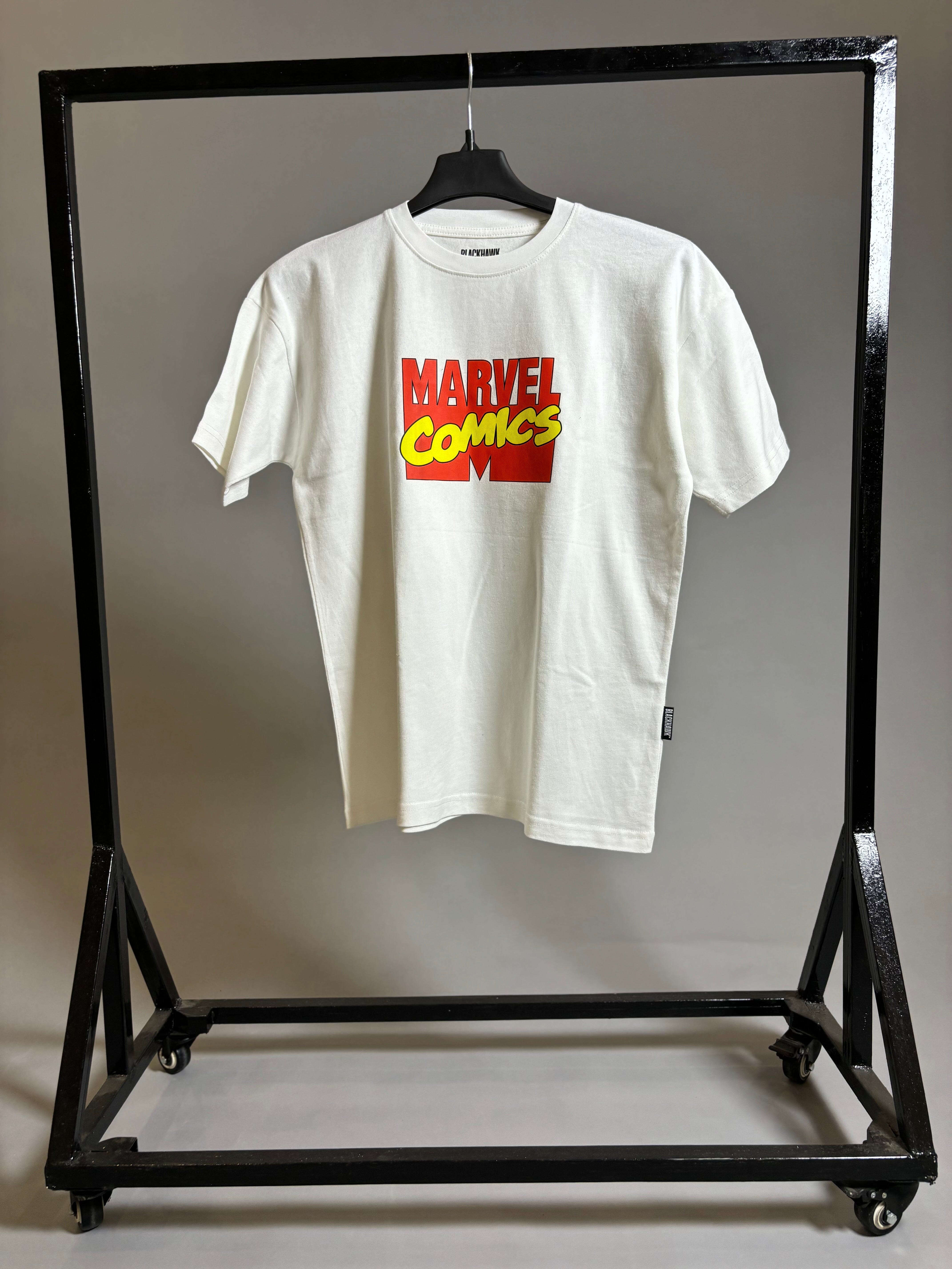 MARVEL COMICS OVERSIZED WHITE T-SHIRT