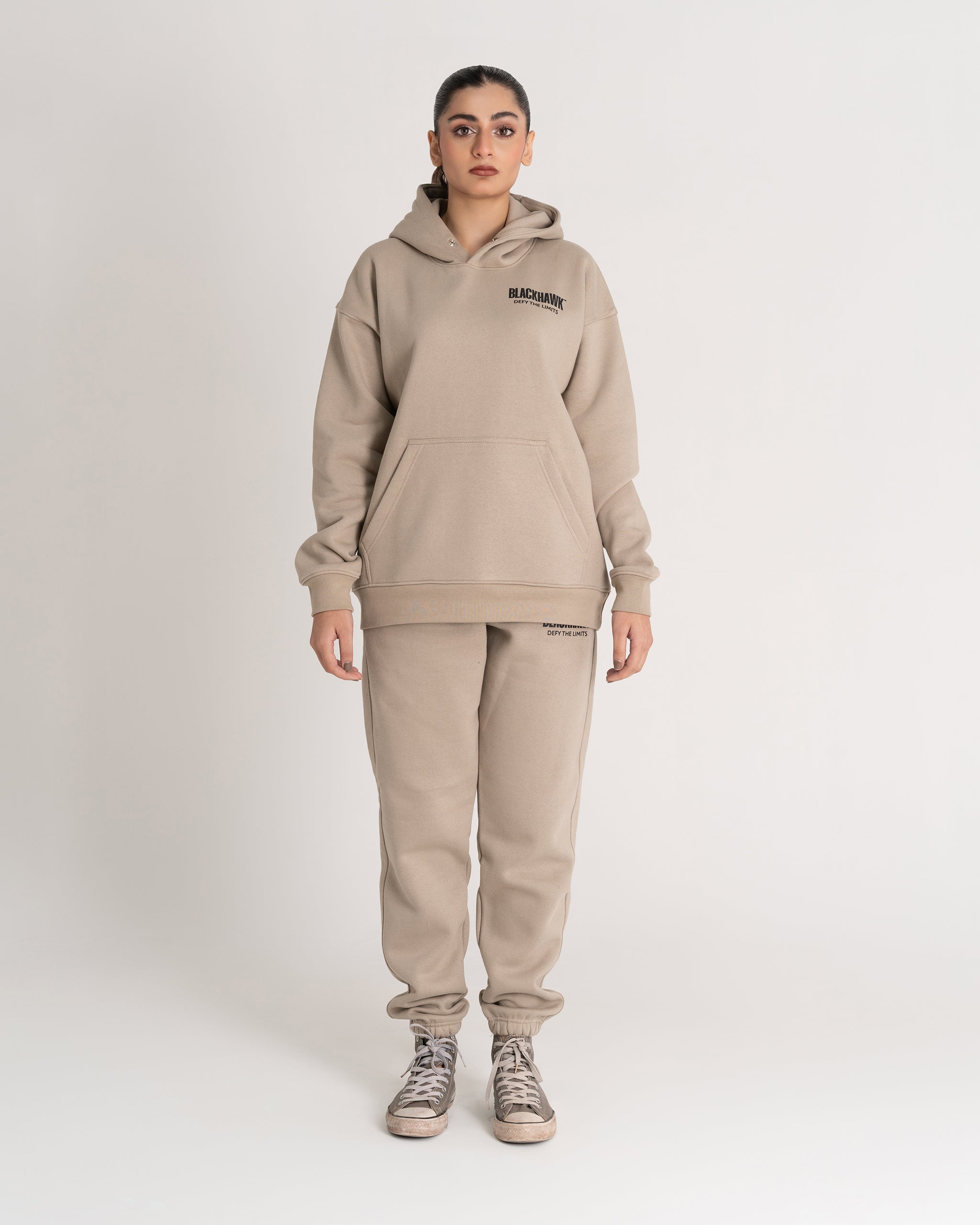 TAN DEFY THE LIMITS HOODIE