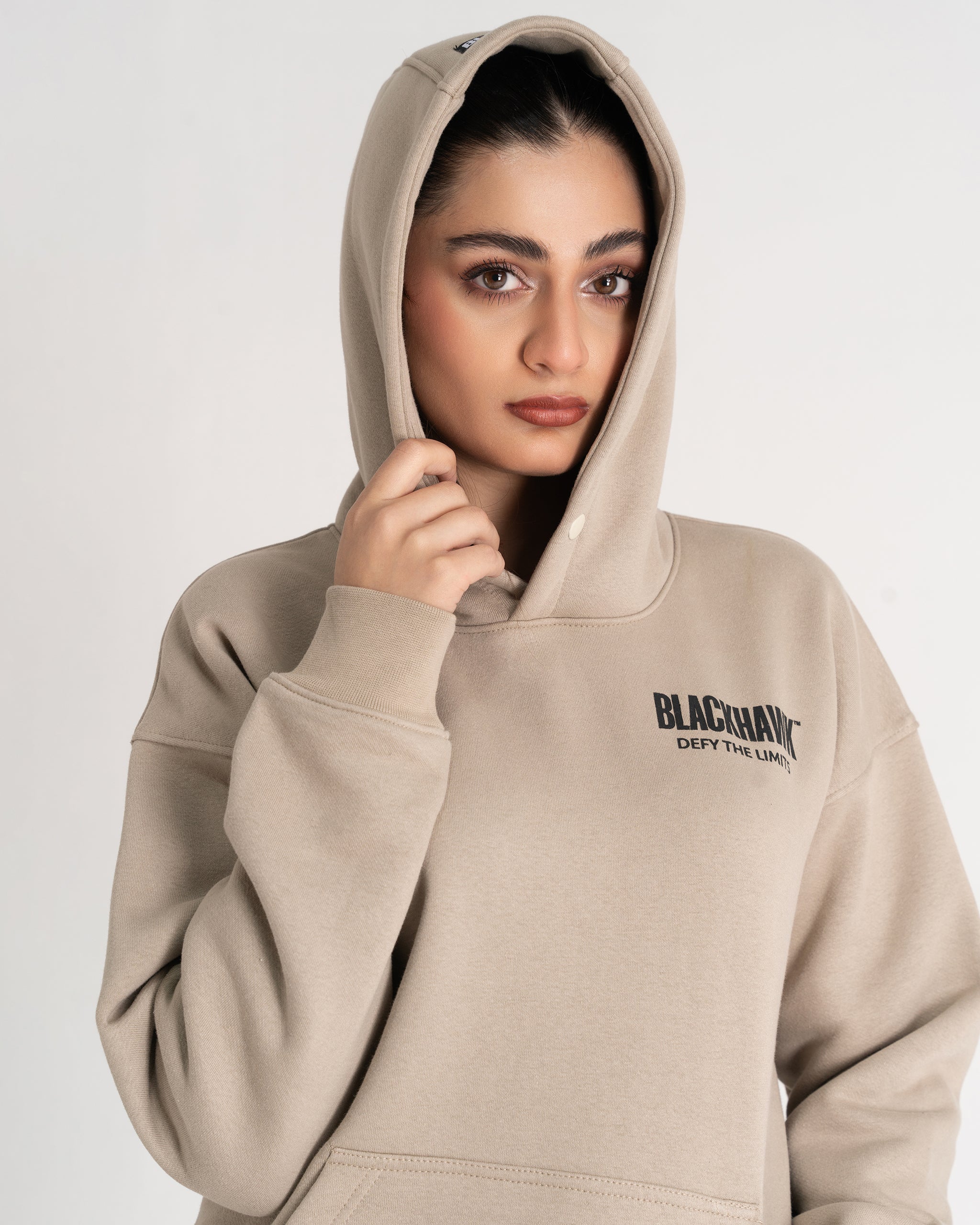TAN DEFY THE LIMITS HOODIE