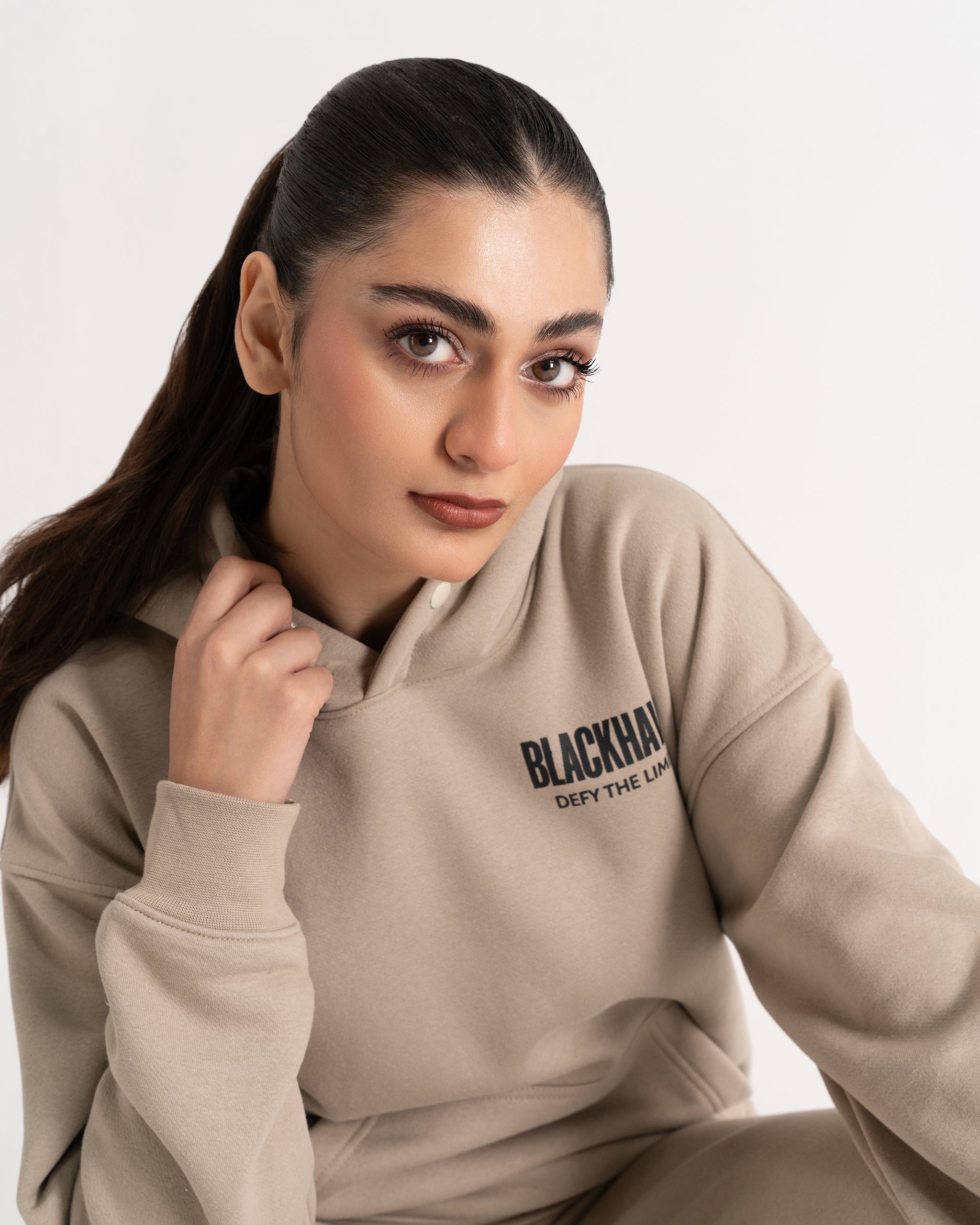 TAN DEFY THE LIMITS HOODIE