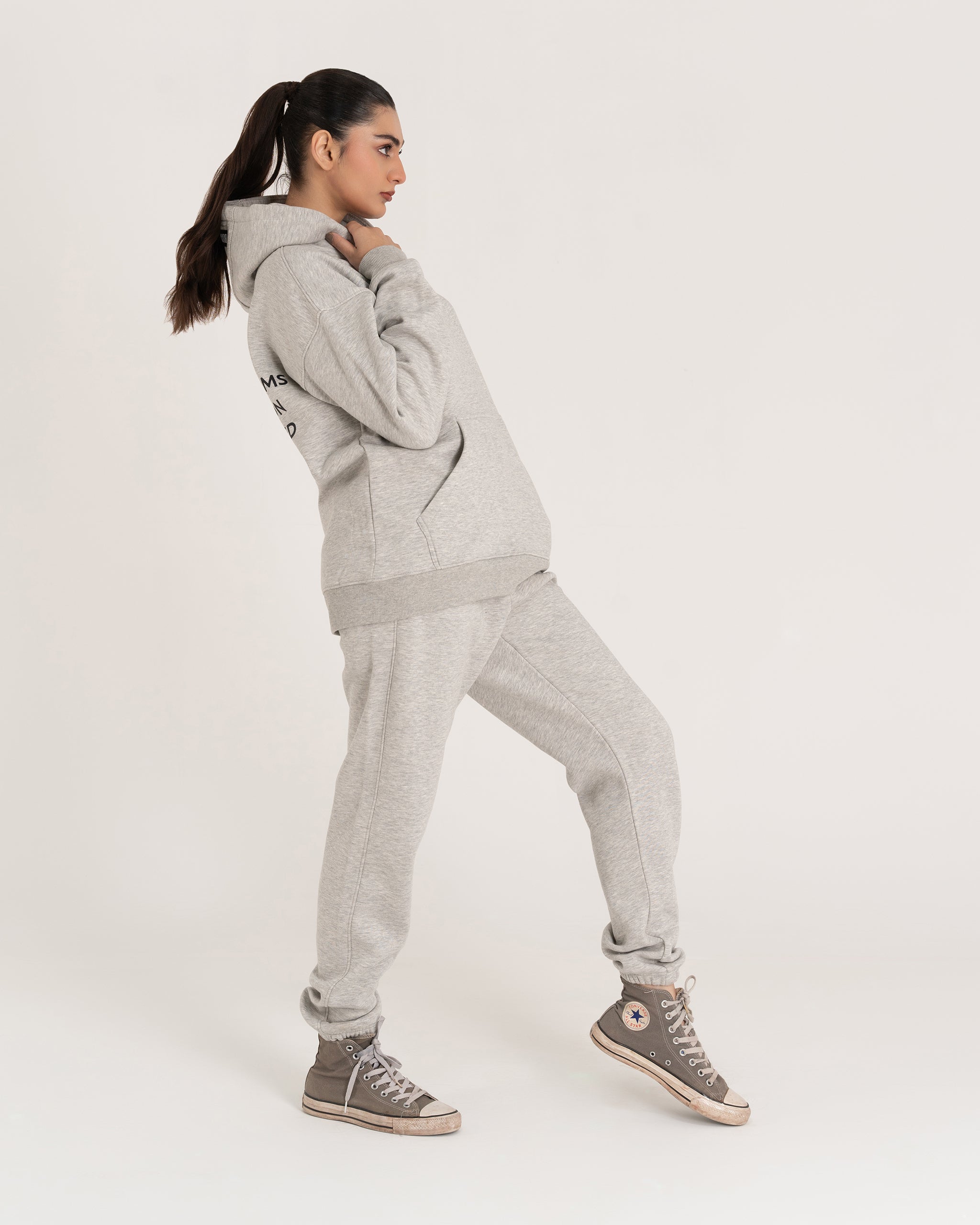 HEATHER GREY DEFY THE LIMITS HOODIE