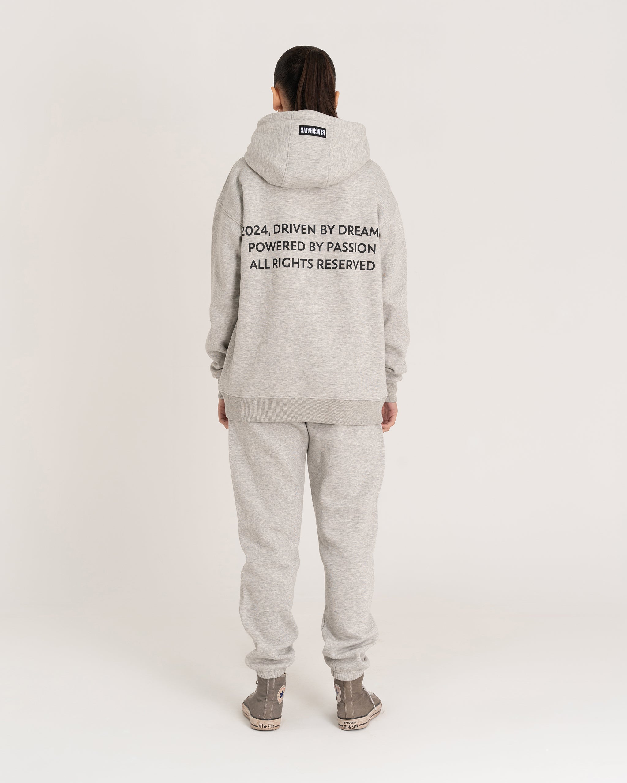 HEATHER GREY DEFY THE LIMITS HOODIE
