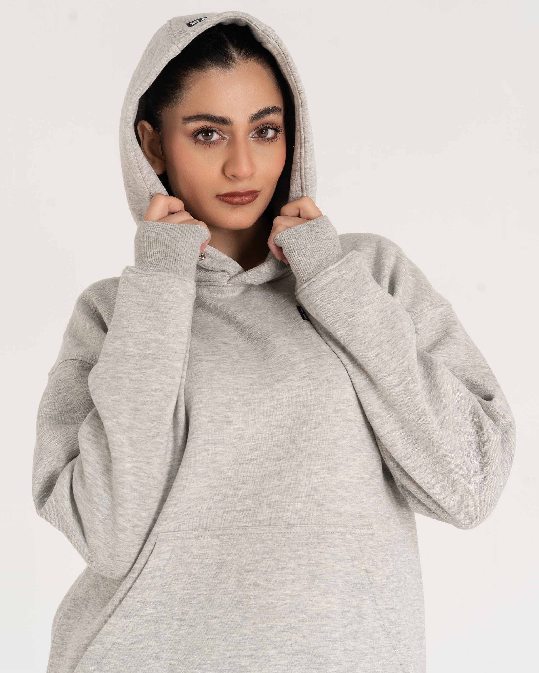 HEATHER GREY DEFY THE LIMITS HOODIE