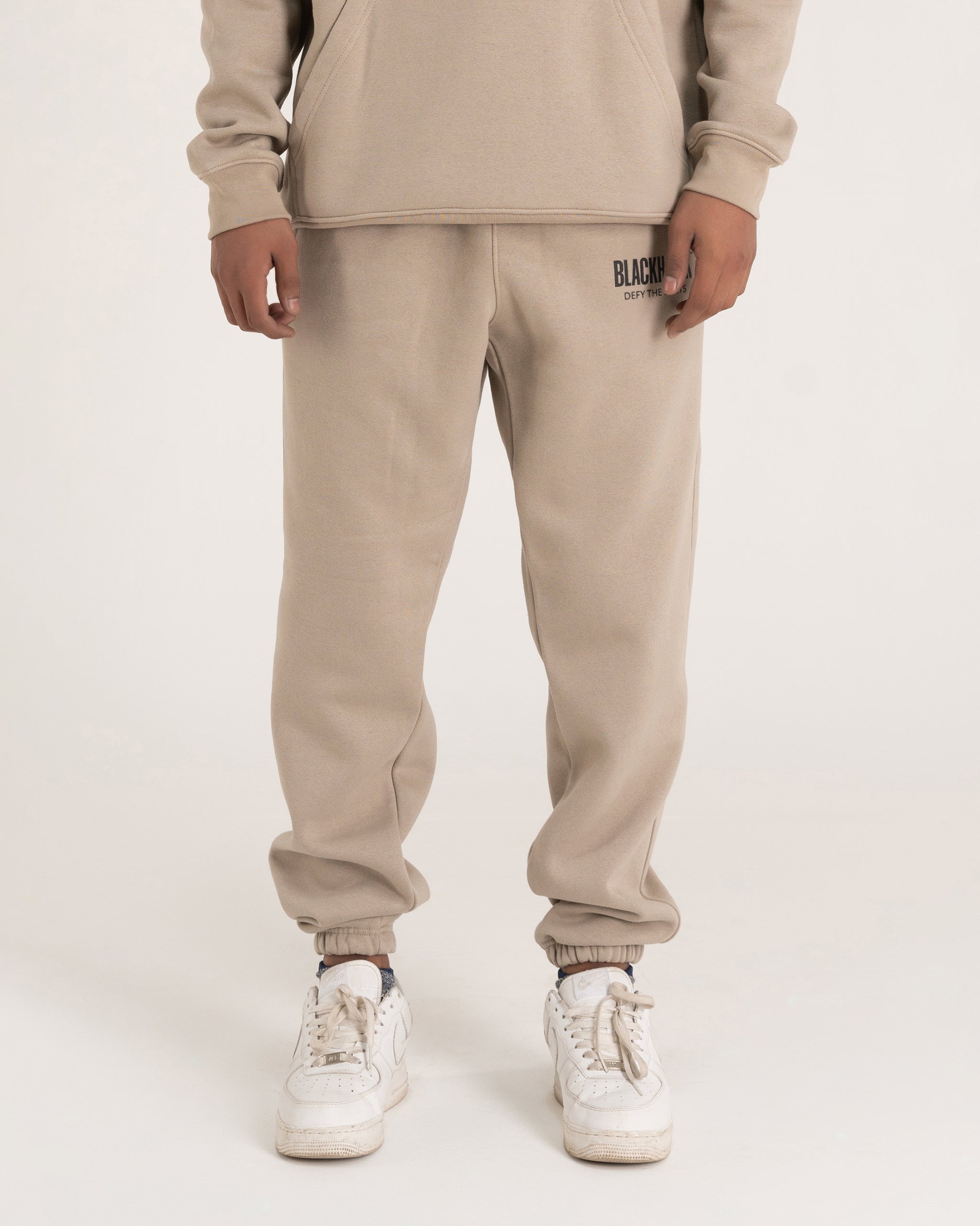 TAN RIB TRACK-PANT
