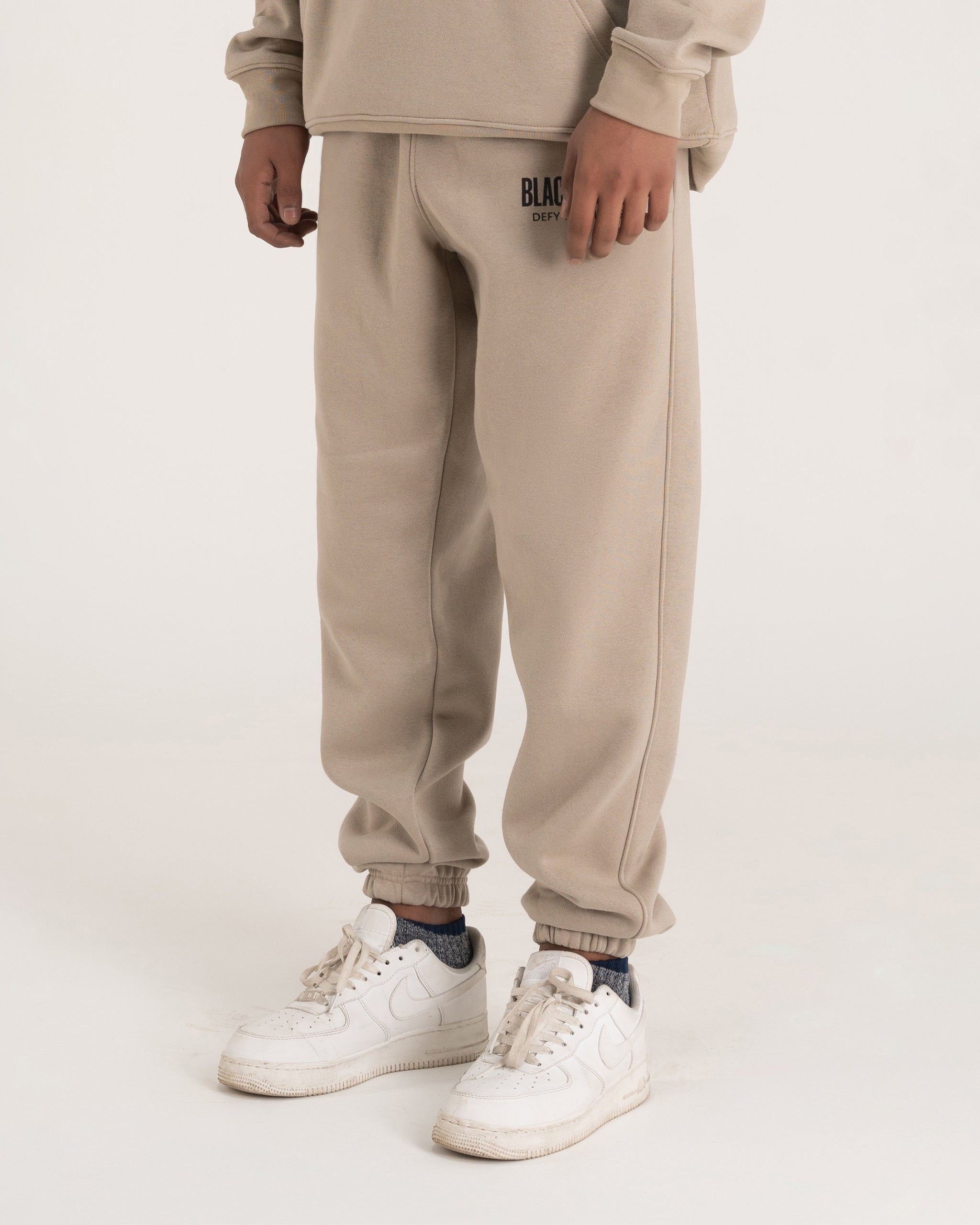TAN RIB TRACK-PANT