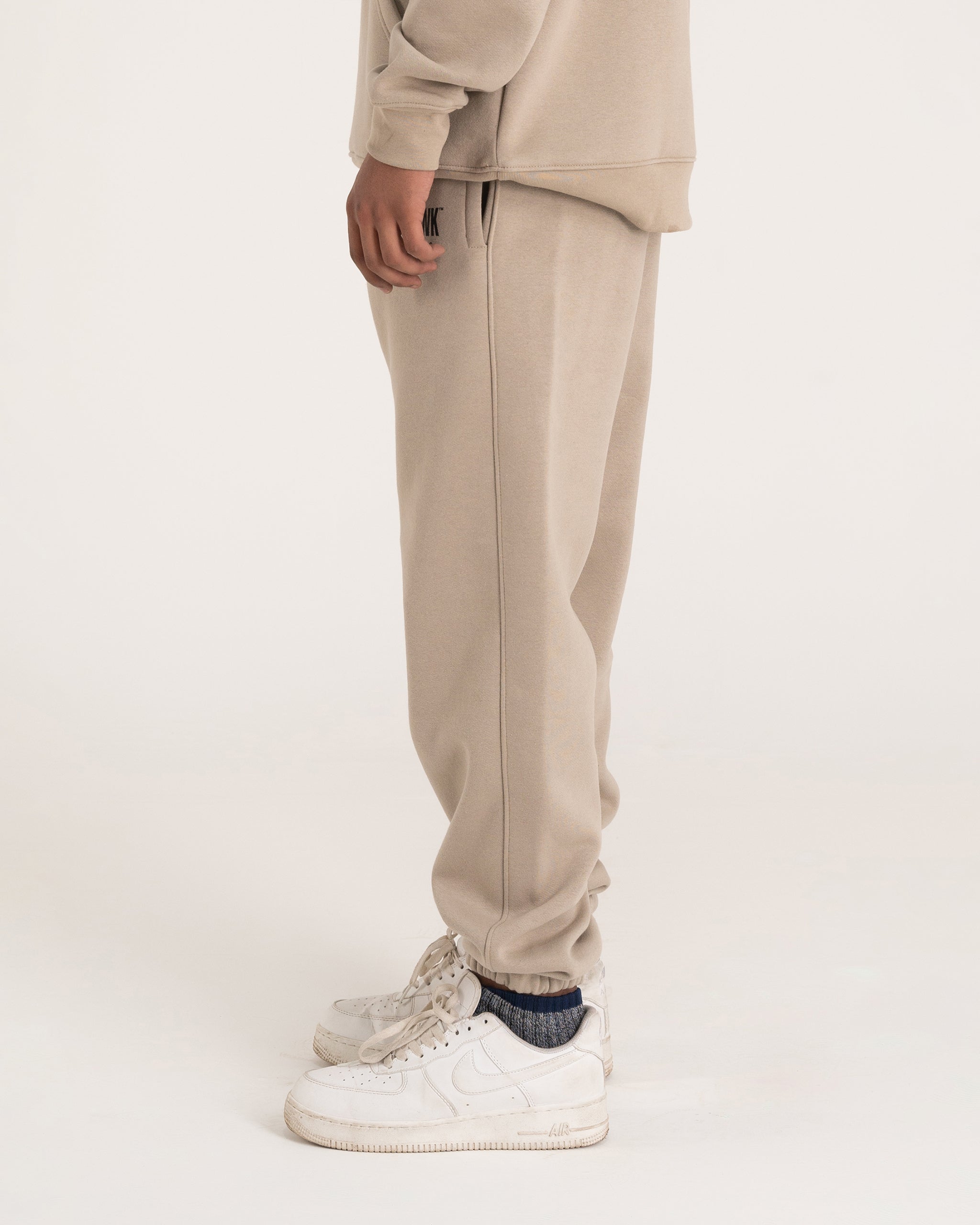 TAN RIB TRACK-PANT