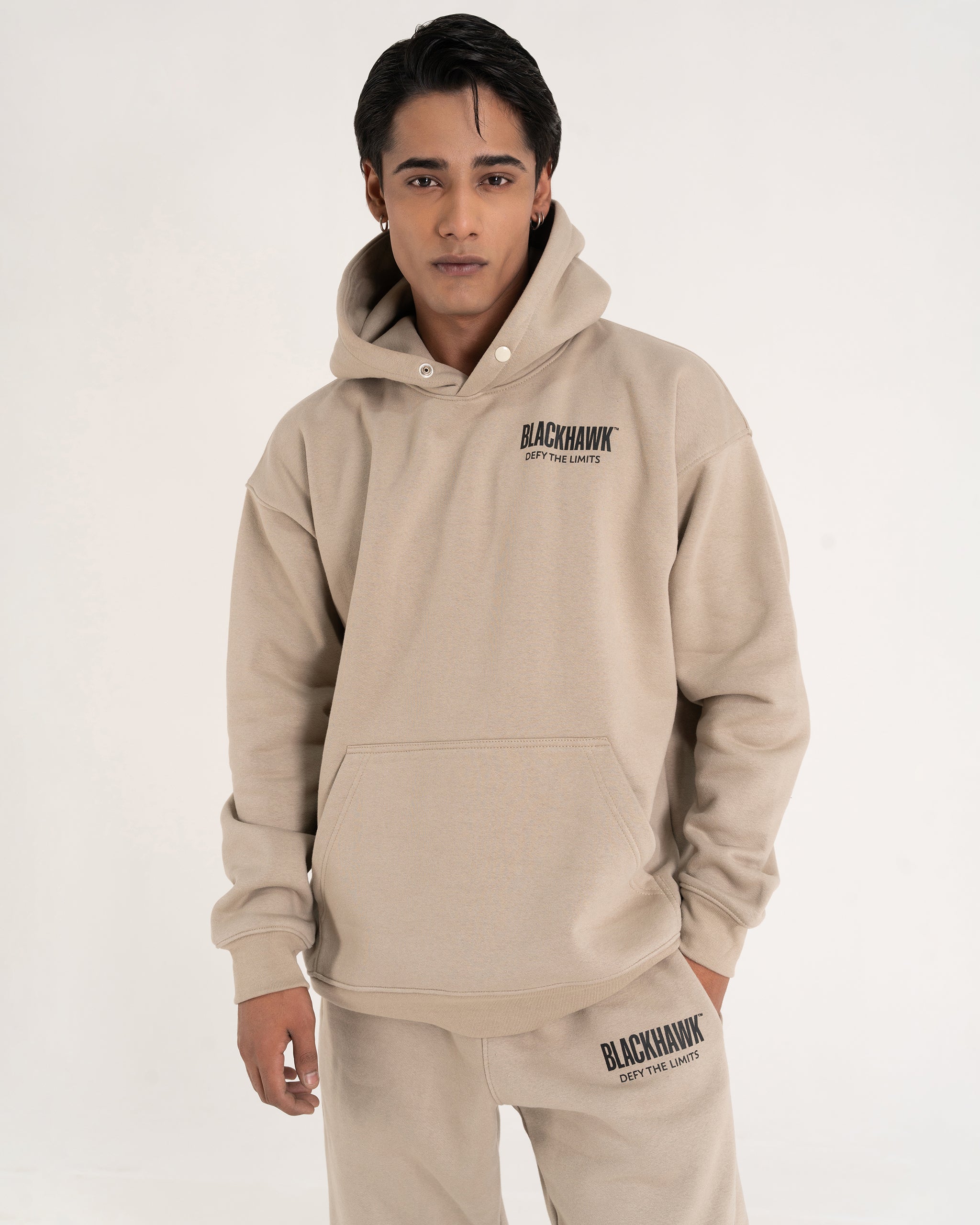 TAN CO-ORD SET HOODIE / TRACKPANT