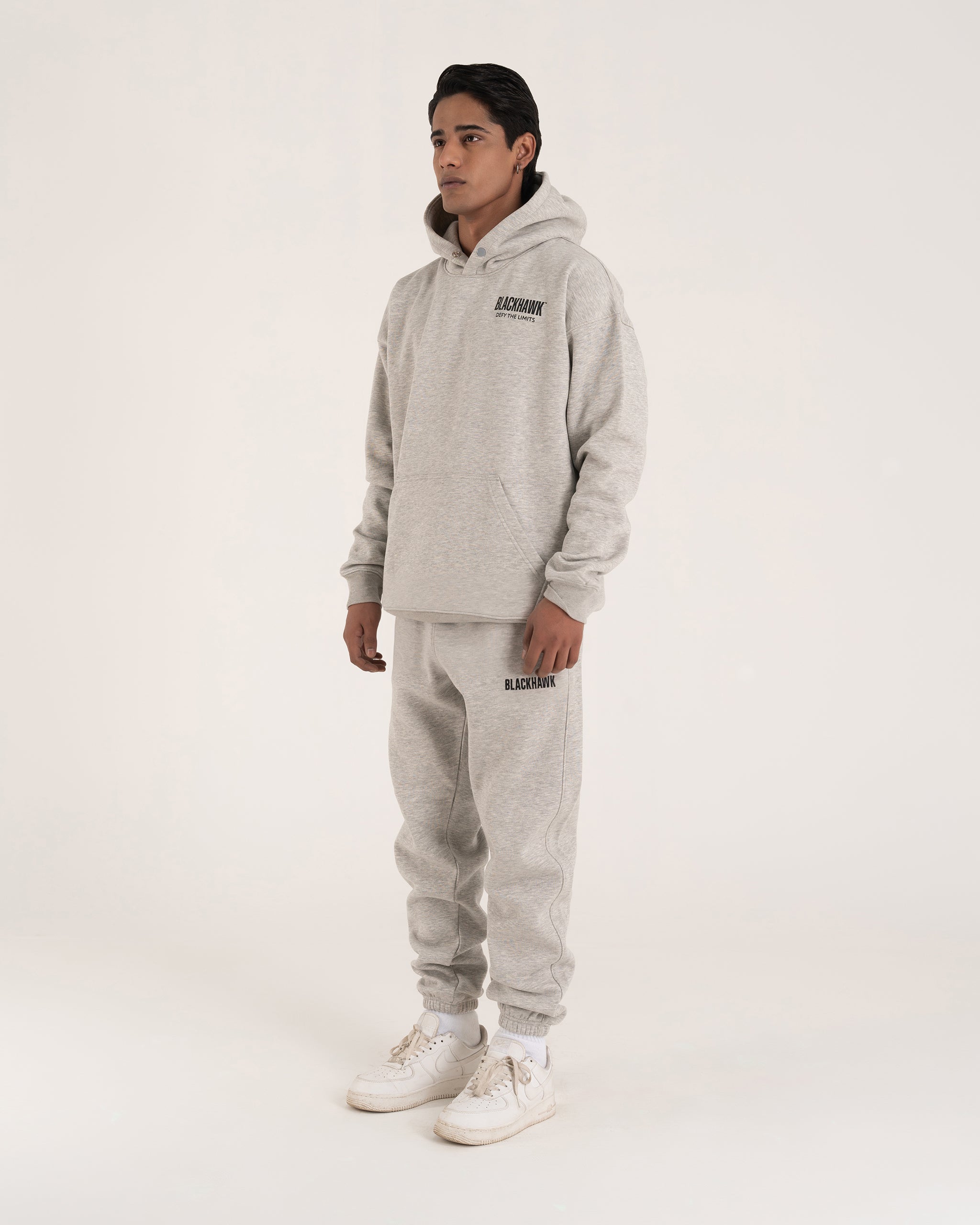 HEATHER GREY DEFY THE LIMITS HOODIE