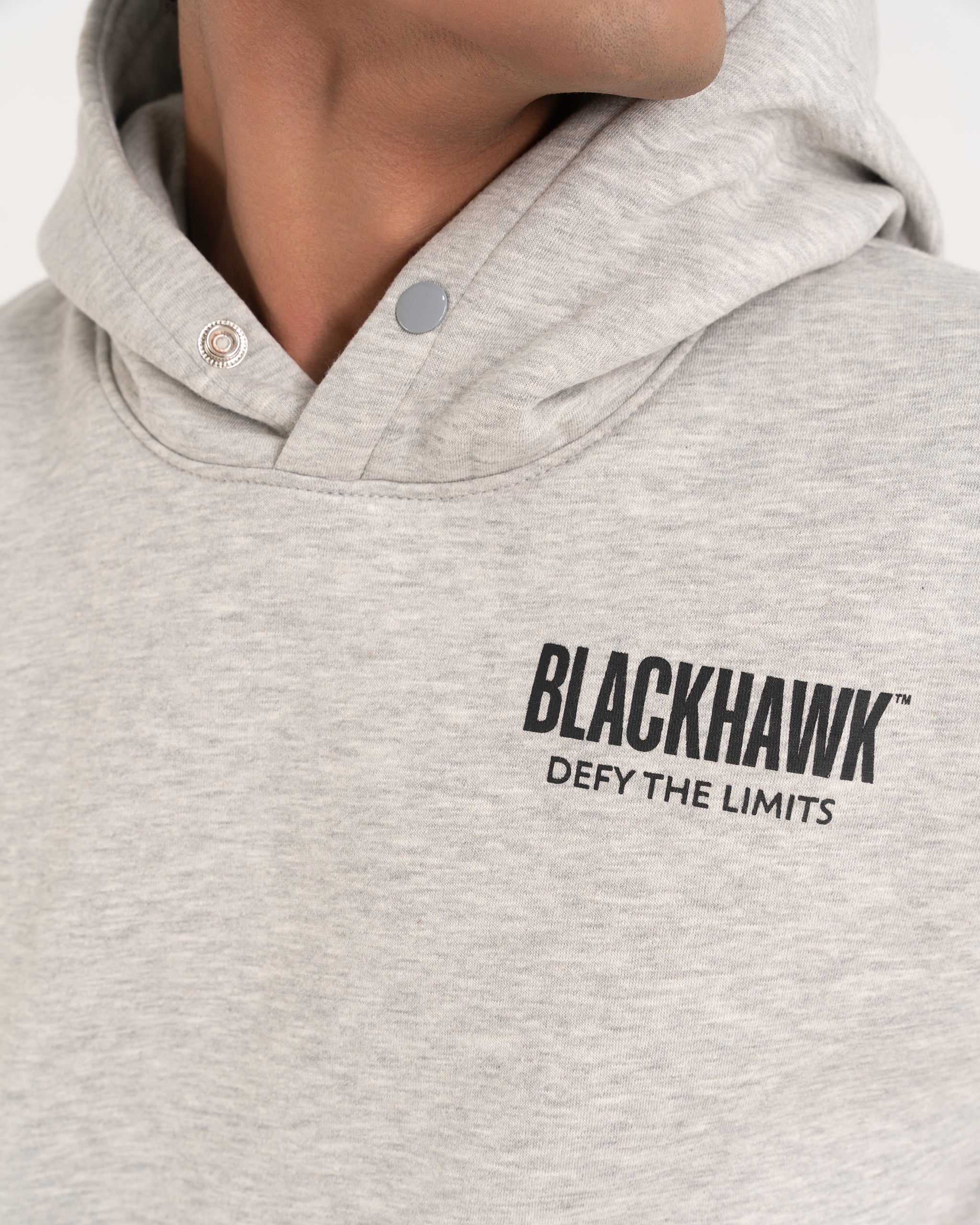 HEATHER GREY DEFY THE LIMITS HOODIE