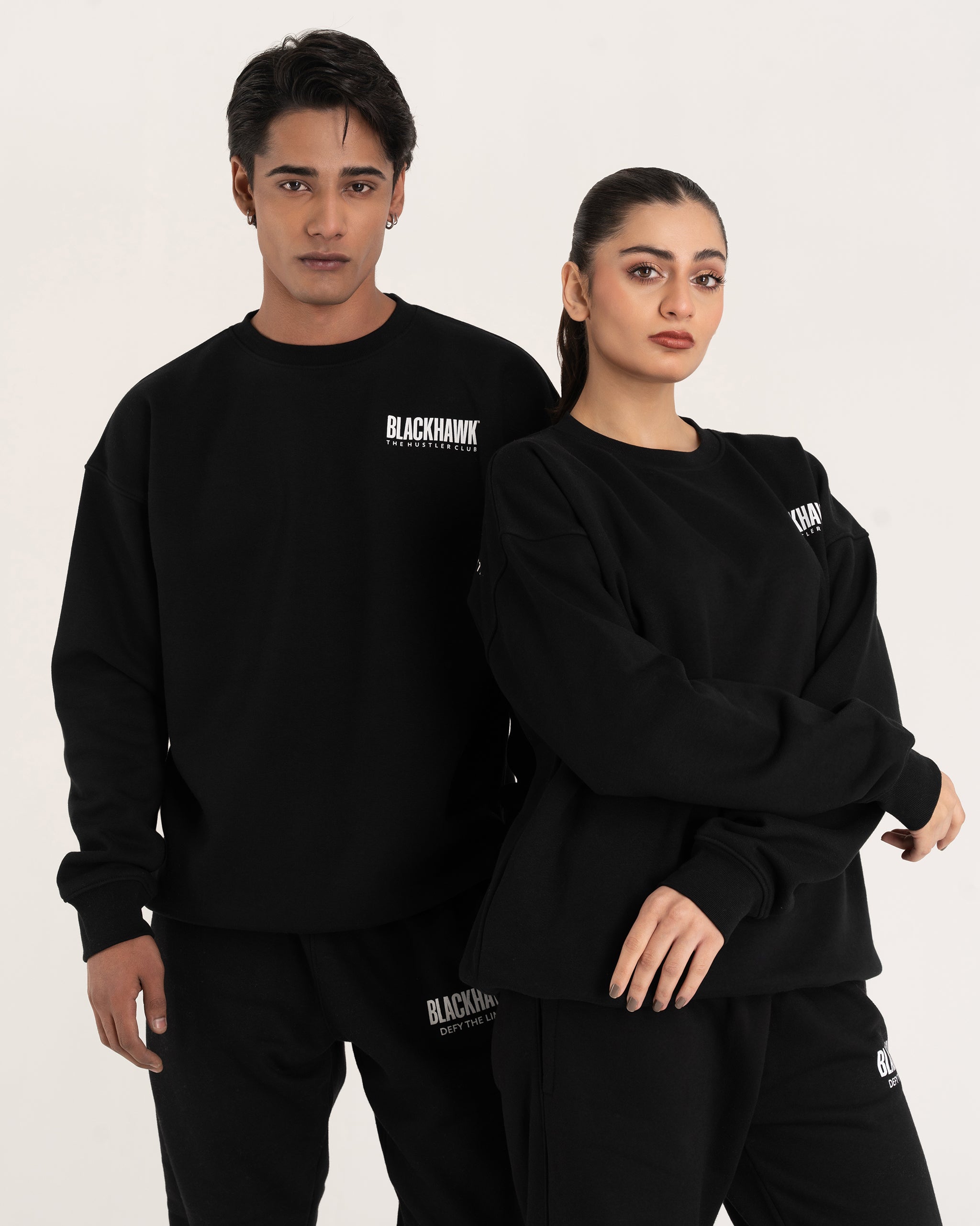 BLACK HUSTLER CLUB SWEATSHIRT