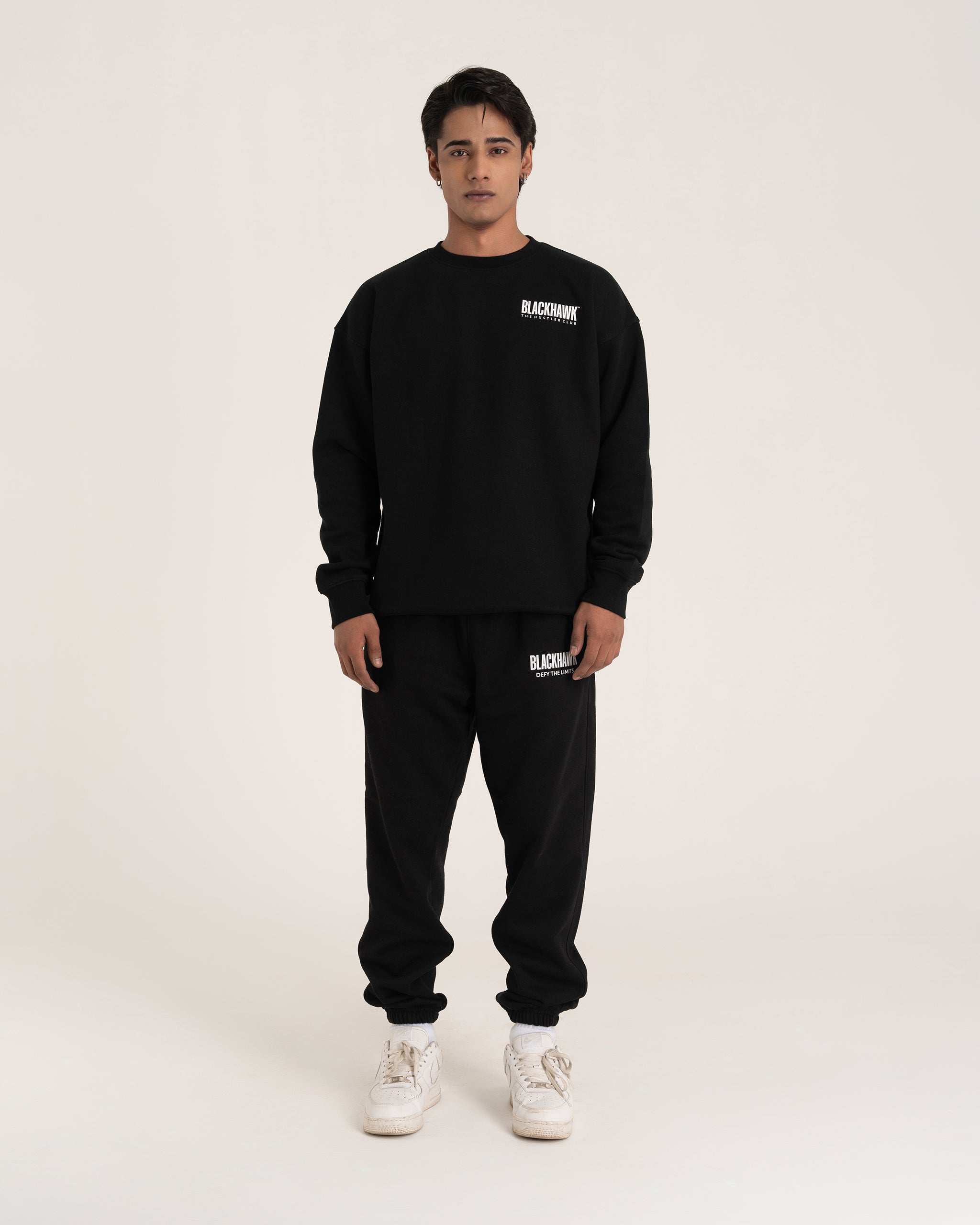 BLACK HUSTLER CLUB SWEATSHIRT