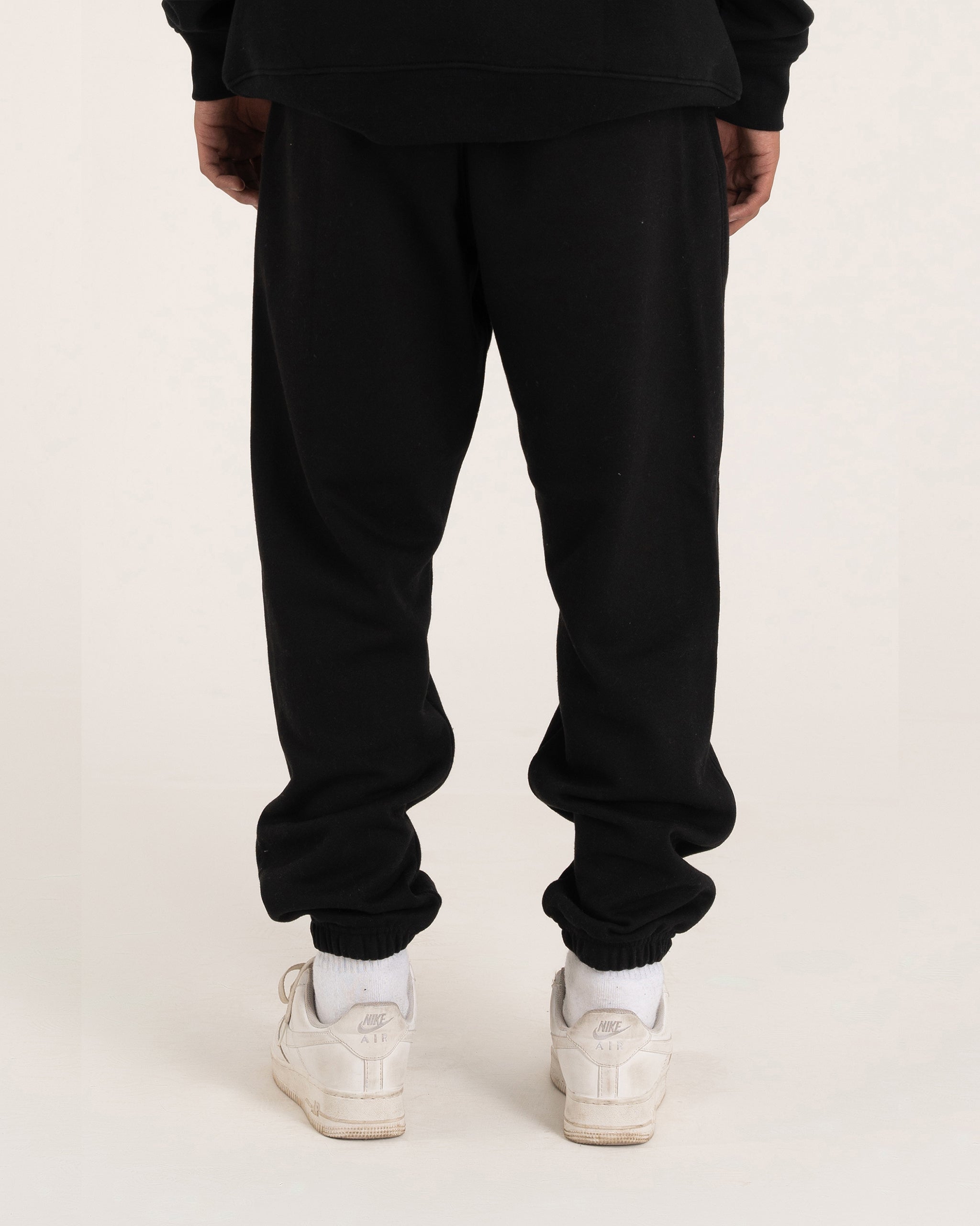 BLACK RIB TRACK-PANT