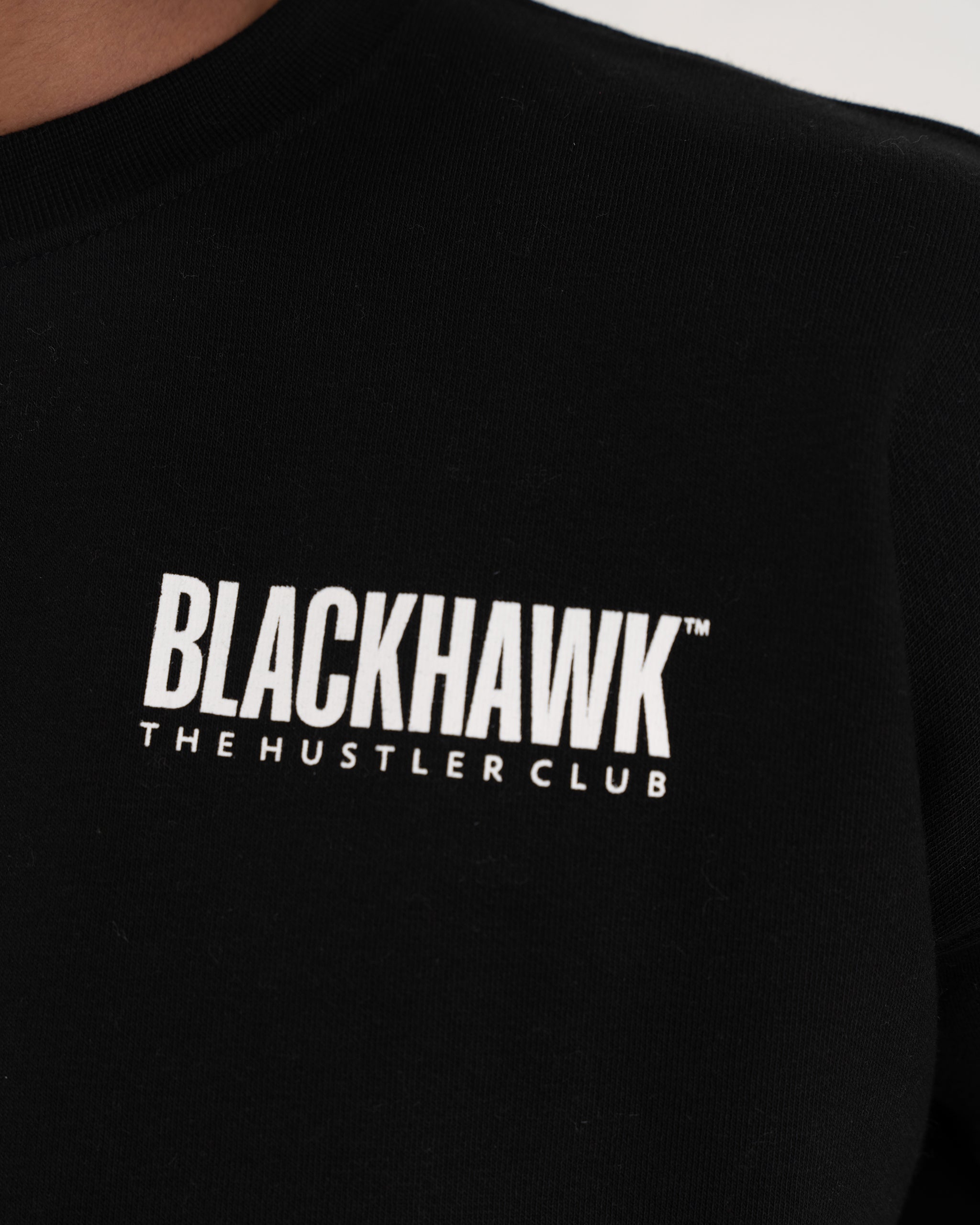 BLACK HUSTLER CLUB SWEATSHIRT