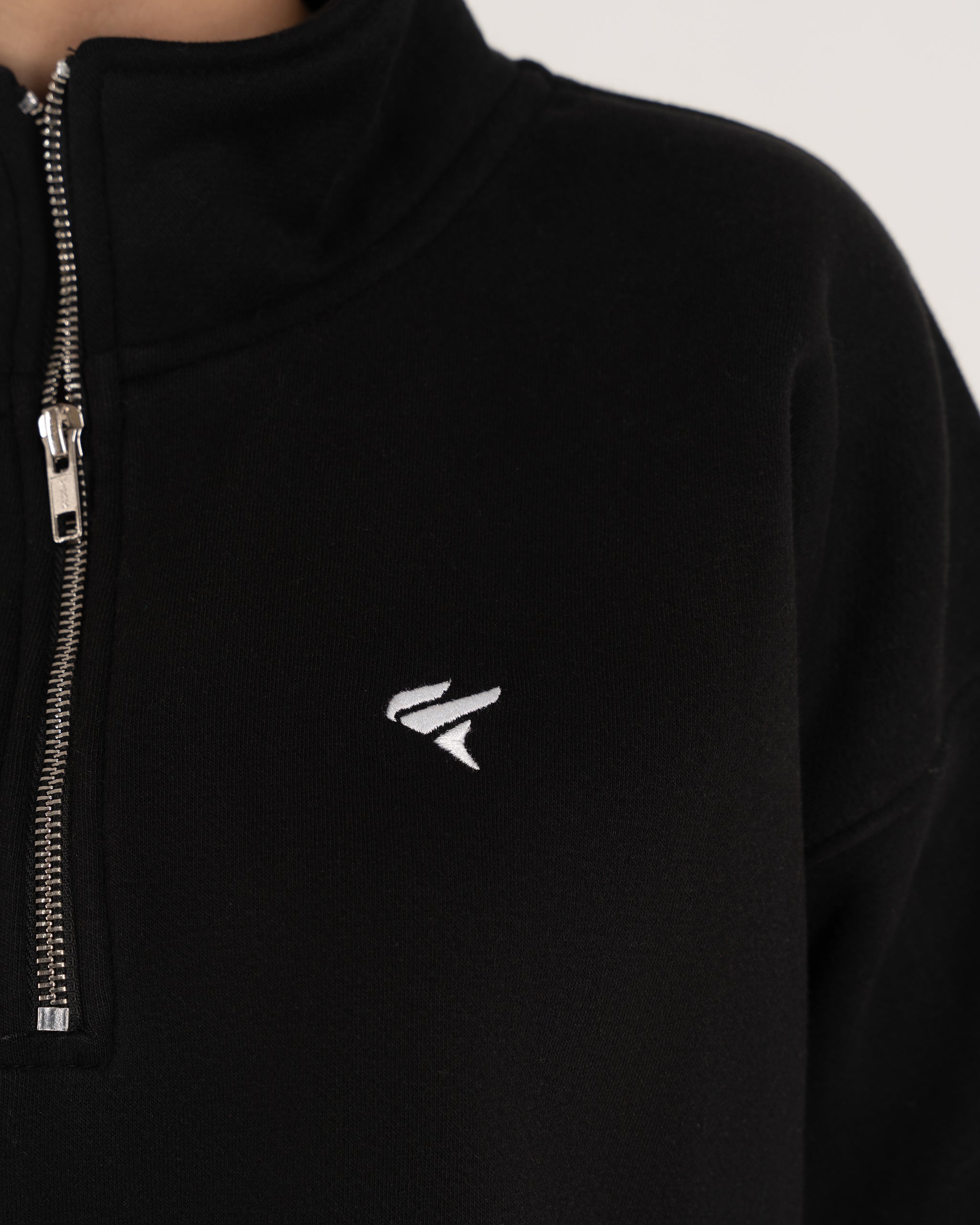 BLACK QUARTER ZIPPER