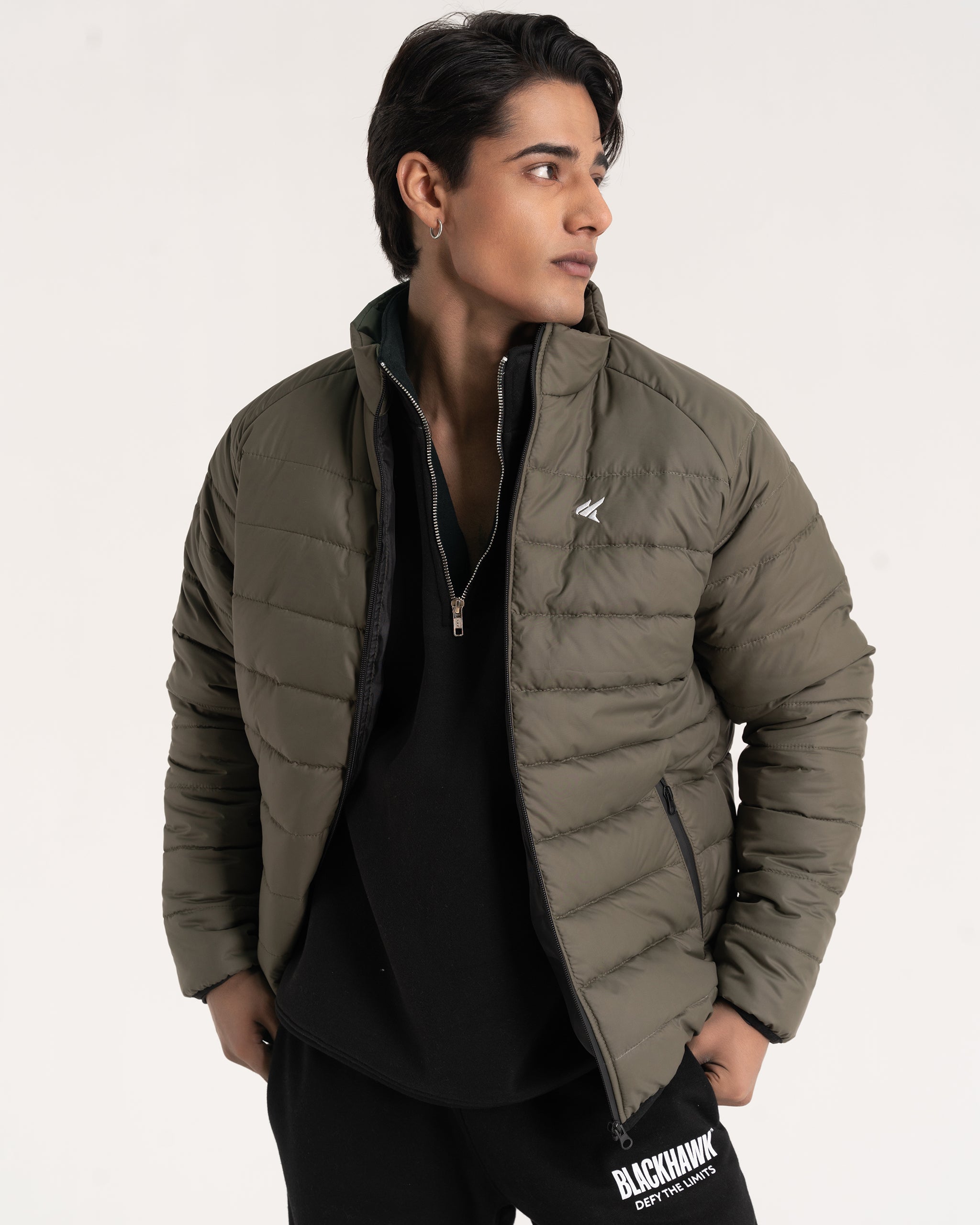 OLIVE PUFFER JACKET