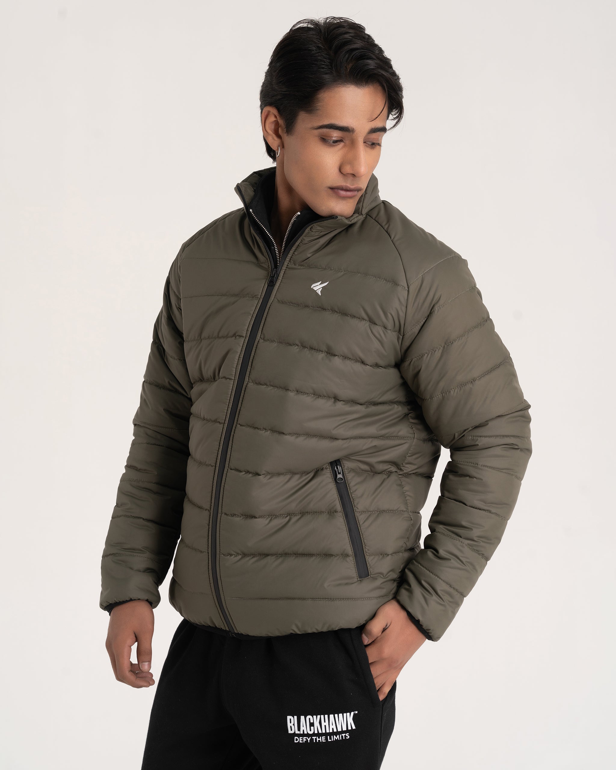 OLIVE PUFFER JACKET
