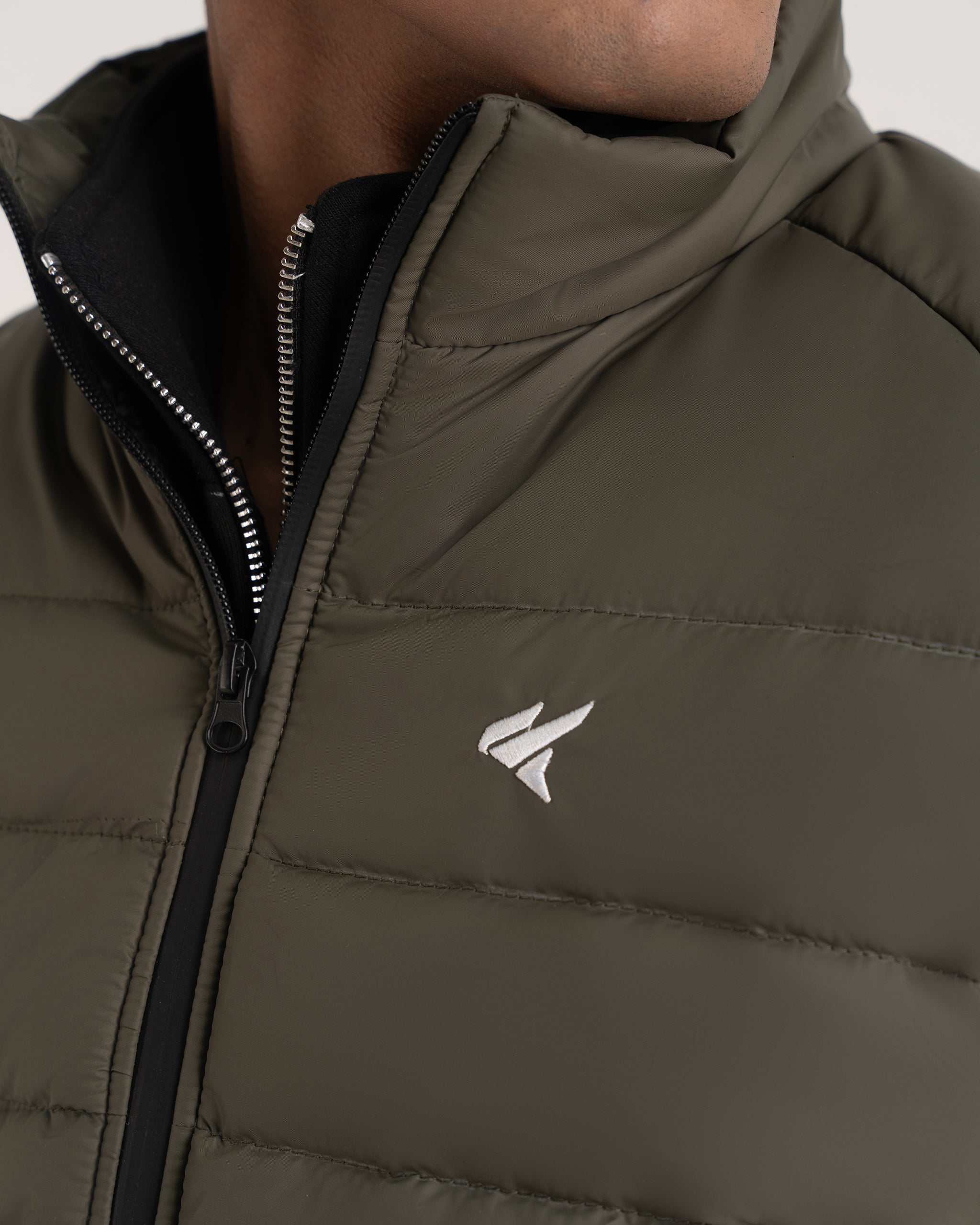 OLIVE PUFFER JACKET