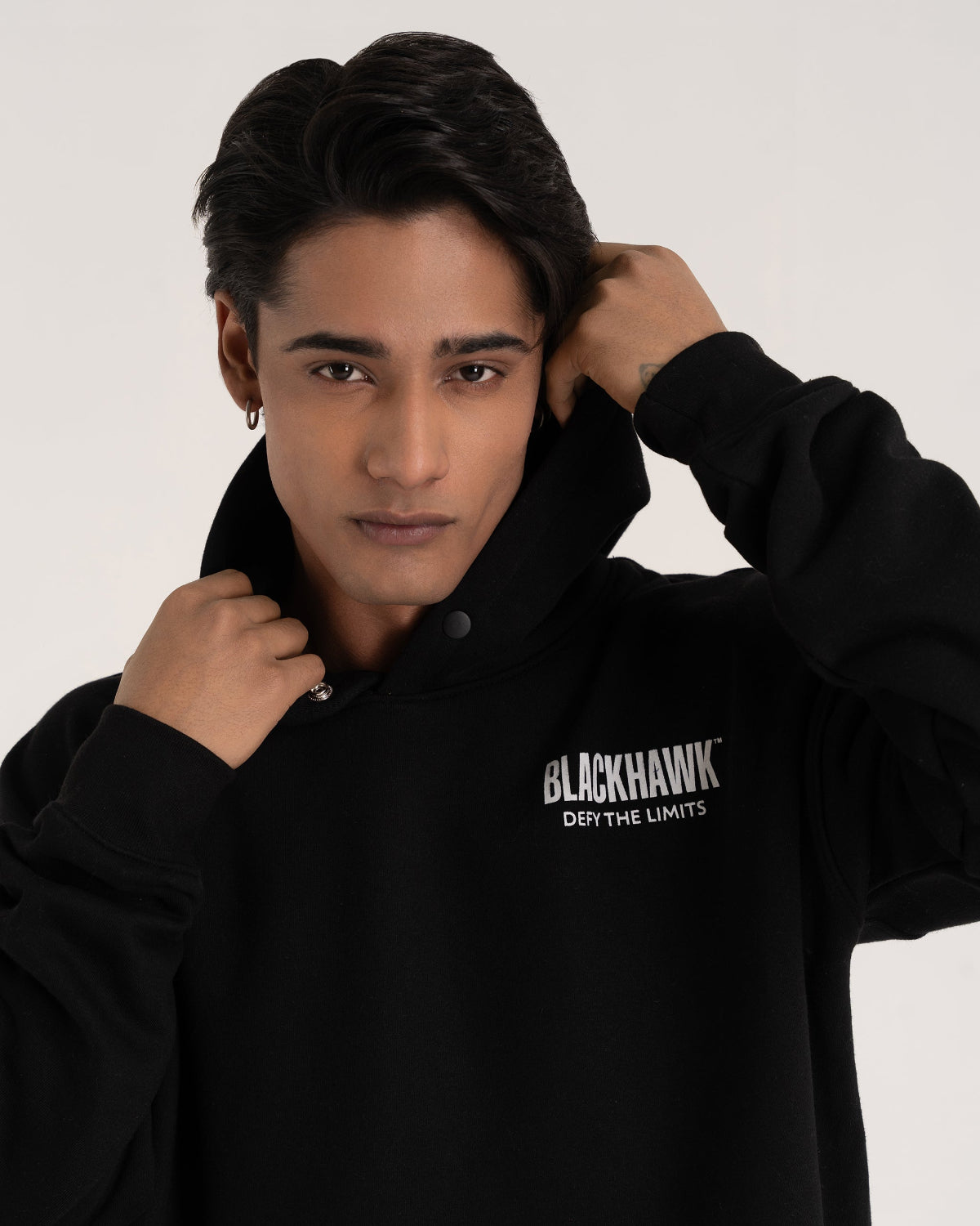 BLACK CO-ORD HOODIE / TRACKPANT