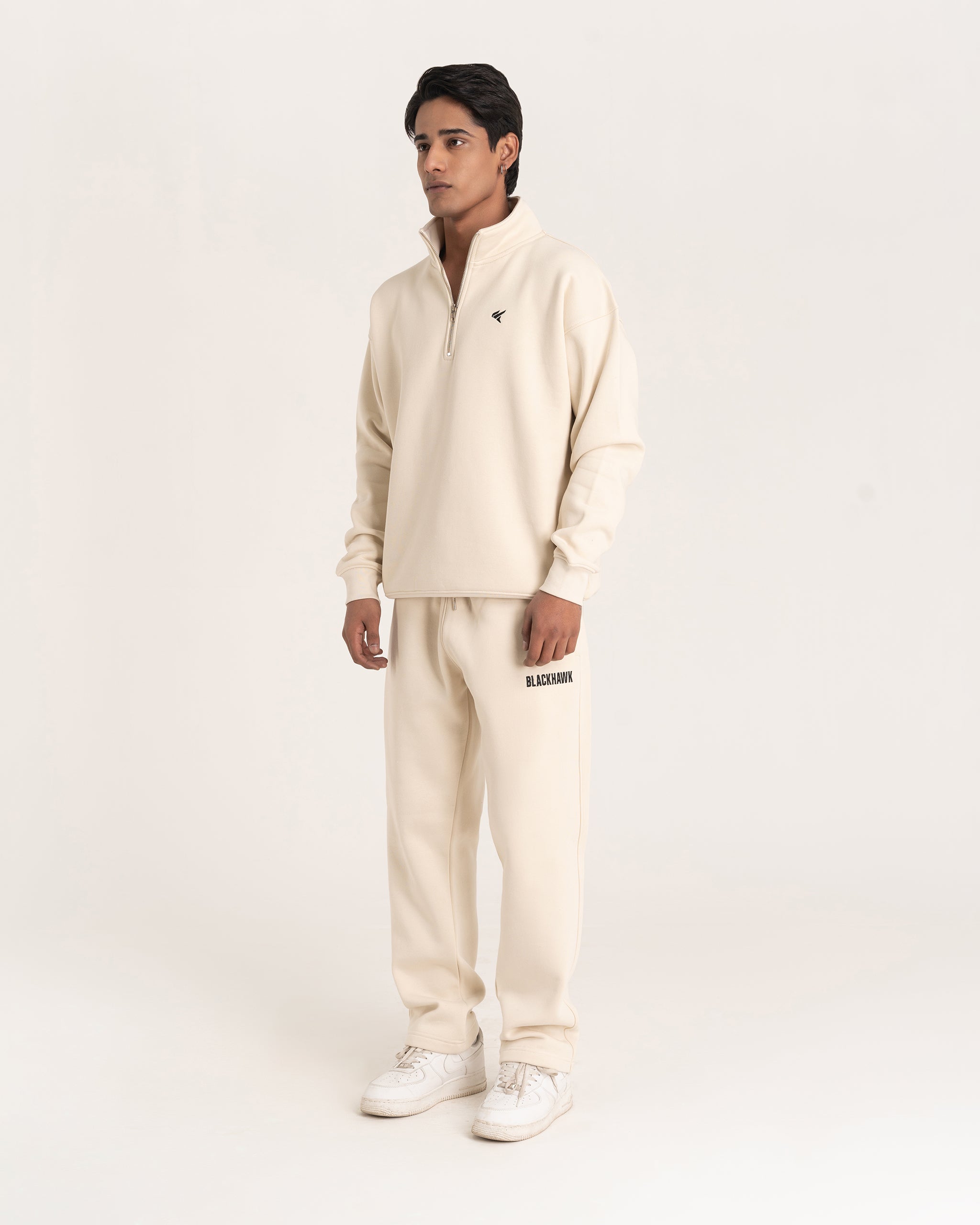 OFF WHITE QUARTER ZIPPER