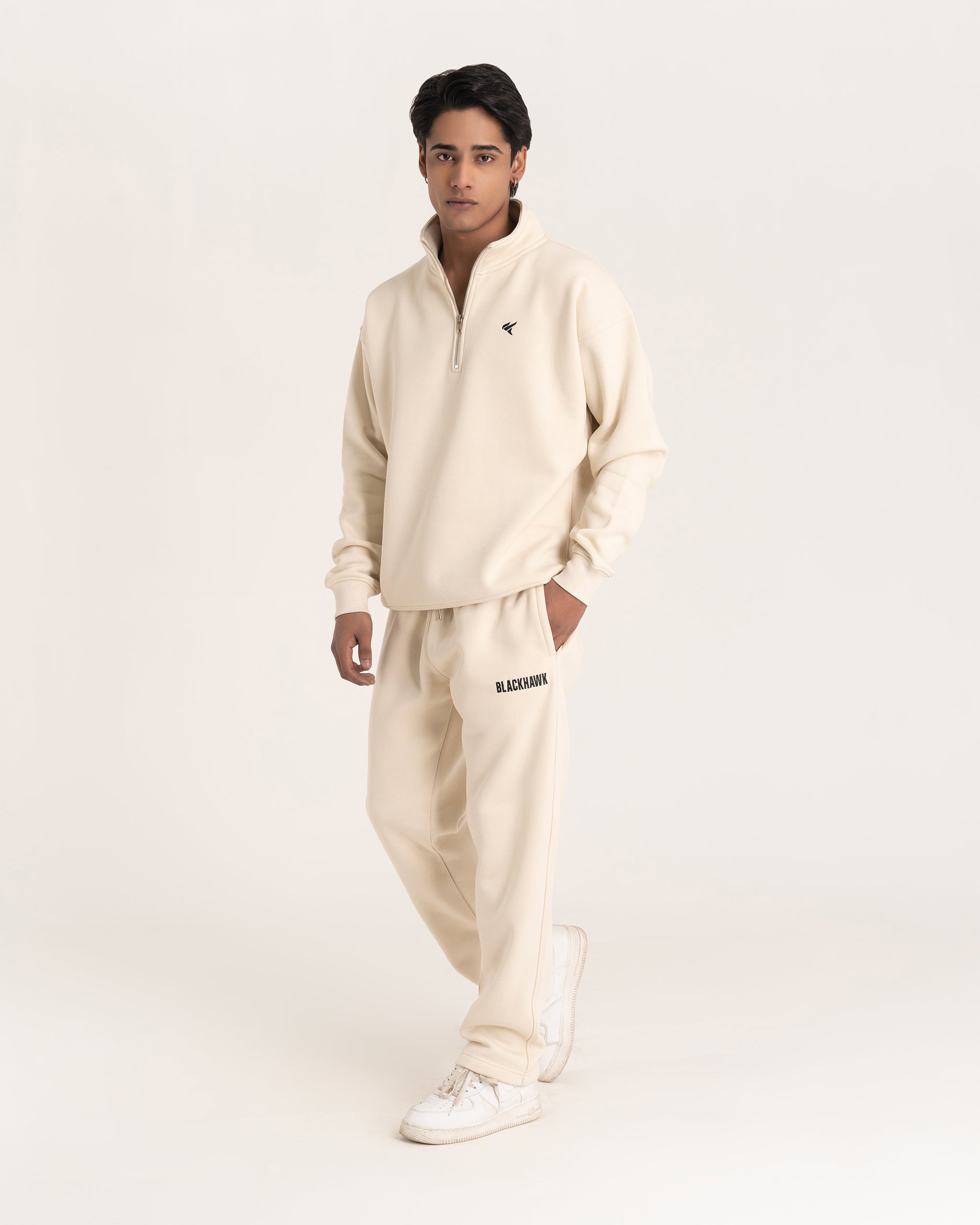 OFF WHITE QUARTER ZIPPER