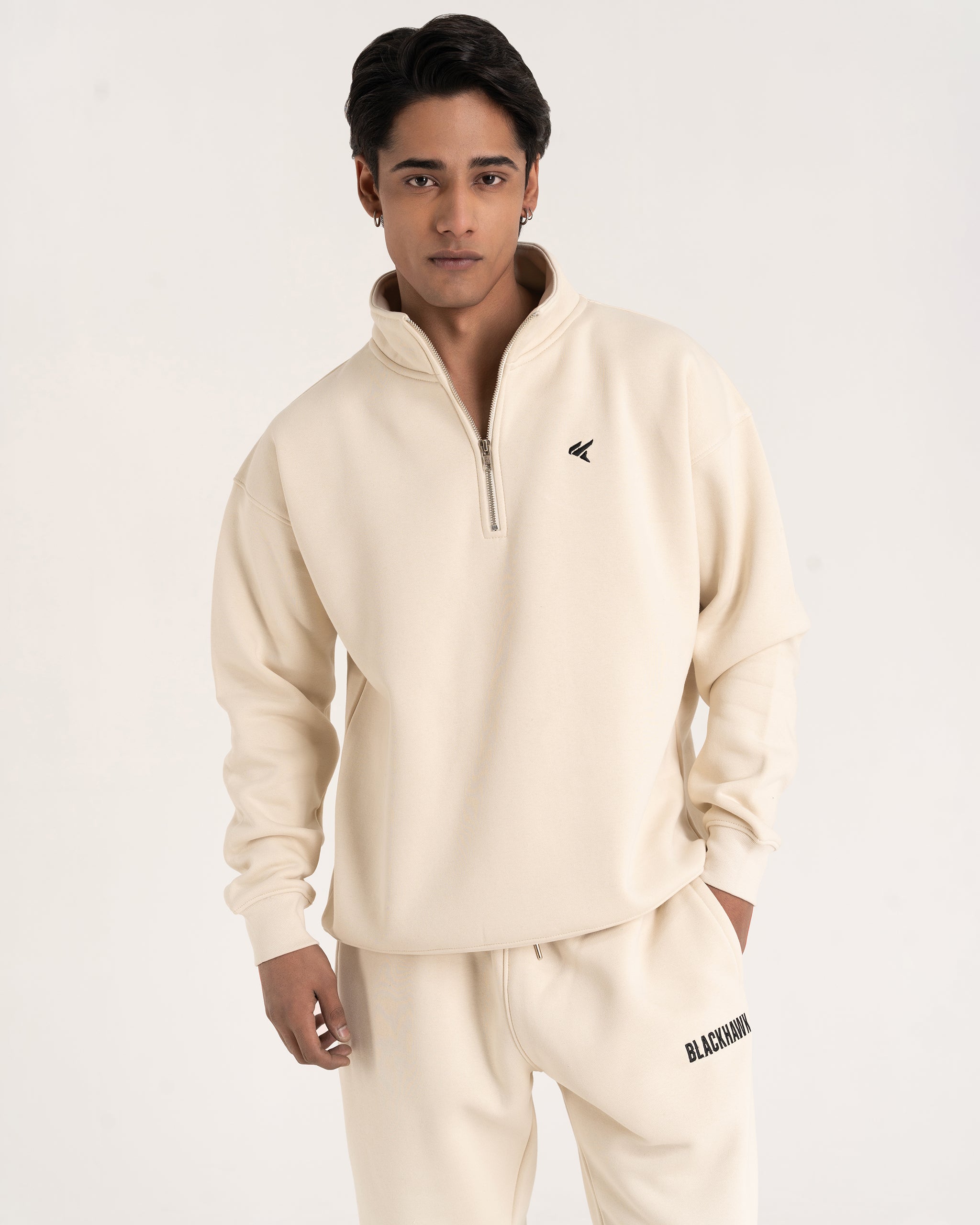 OFF WHITE QUARTER ZIPPER
