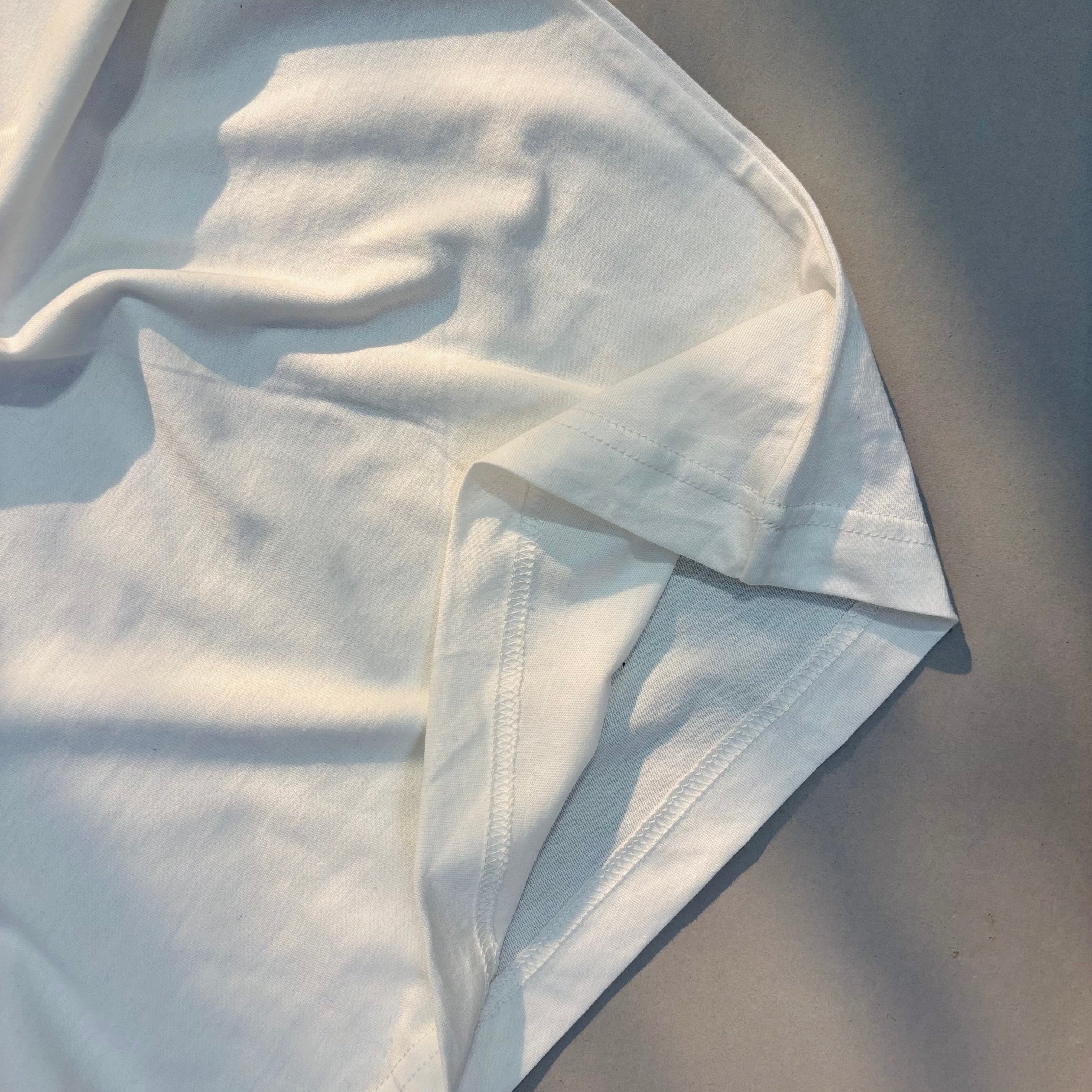 WHITE RAGLAN SLIM FIT T-SHIRT