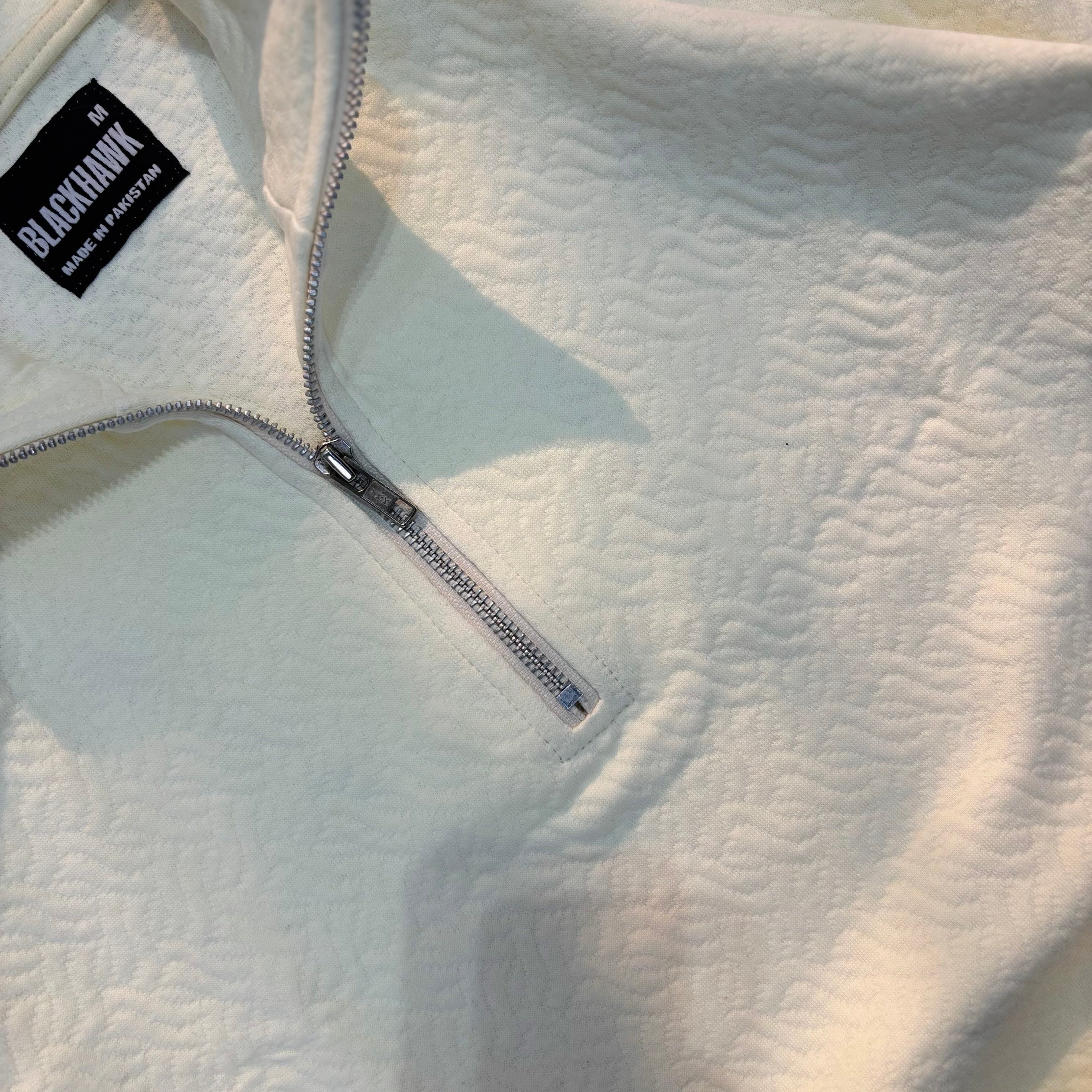 OFF WHITE QUARTER ZIPPER