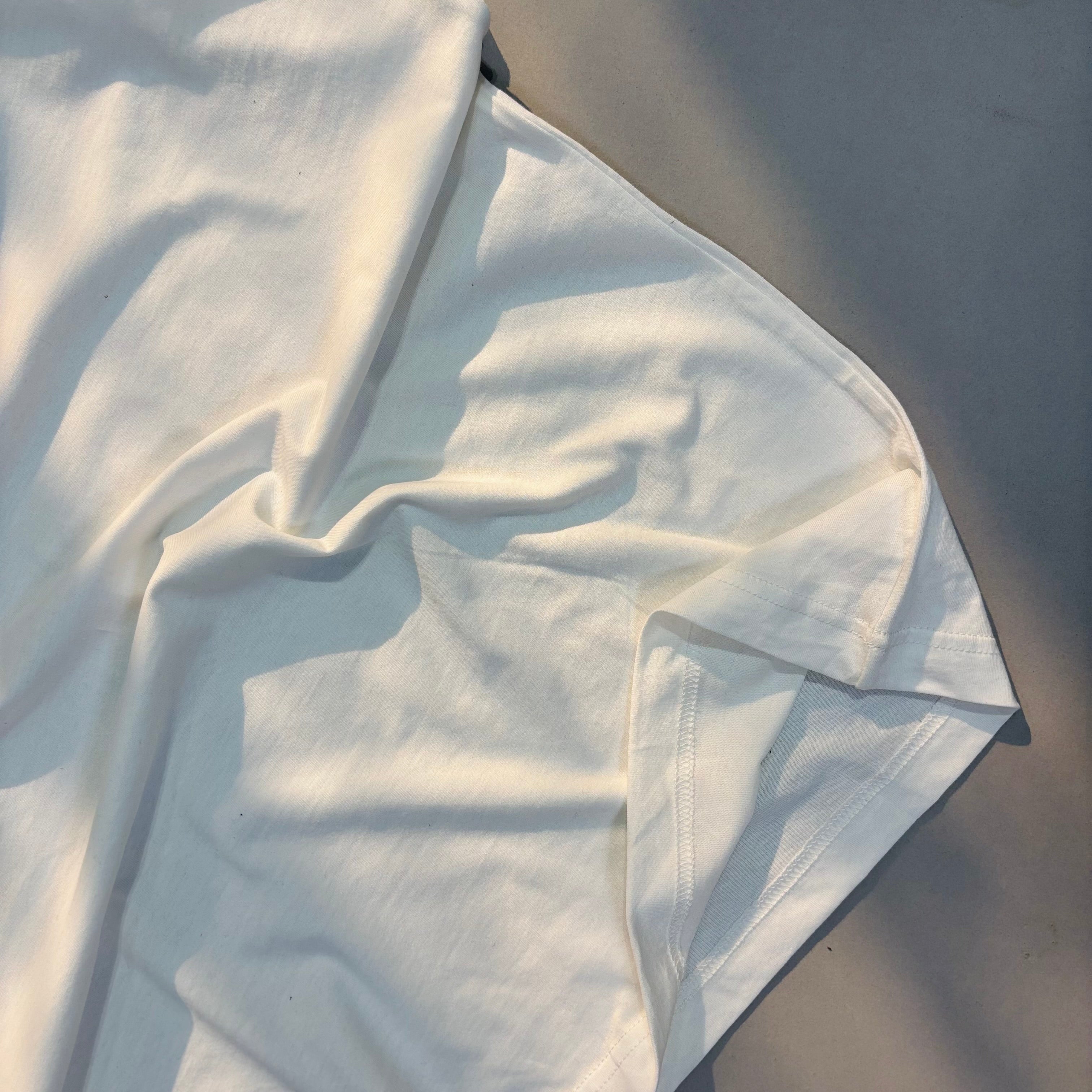 WHITE RAGLAN SLIM FIT T-SHIRT