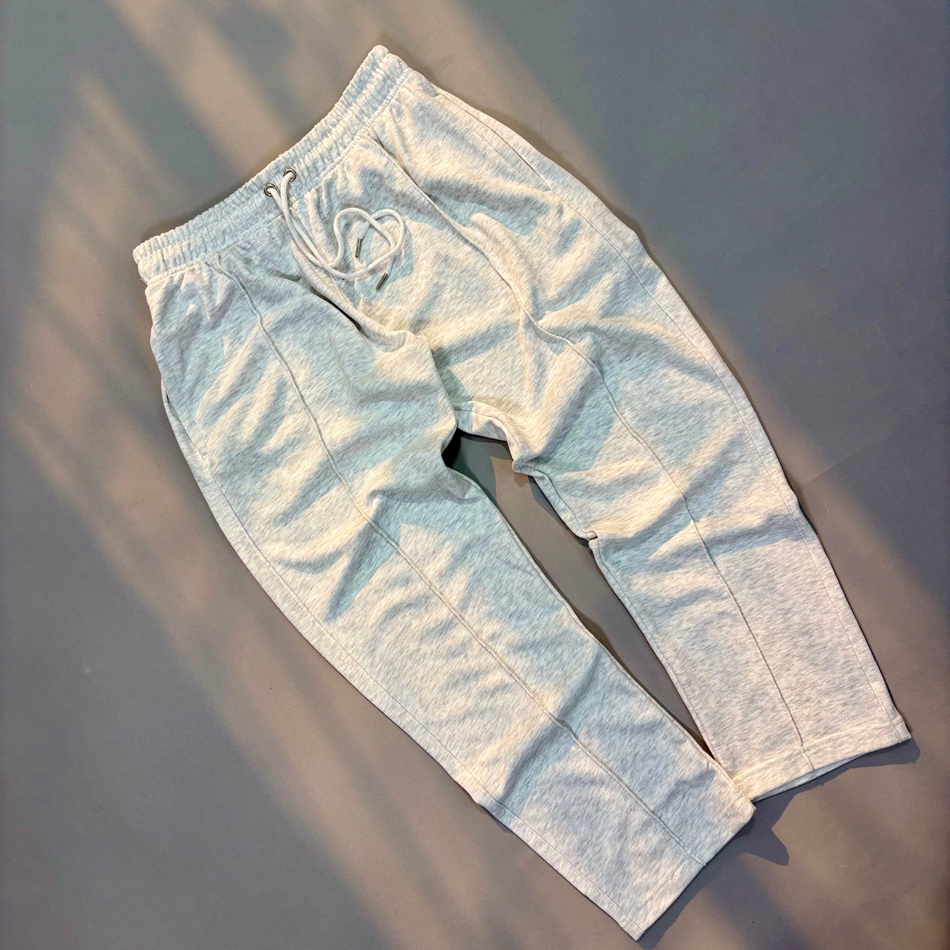 ASH GREY STRIPE-PANT