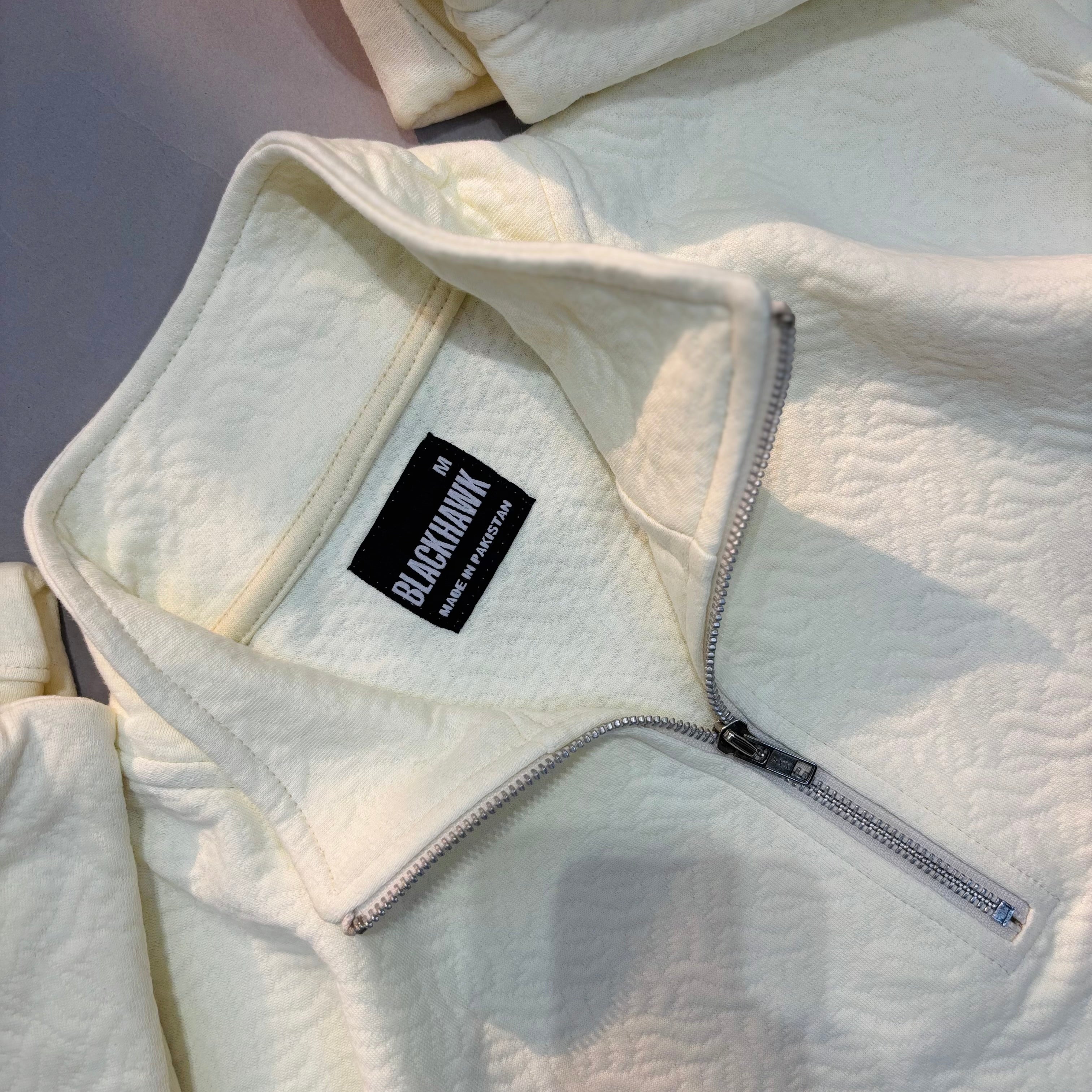 OFF WHITE QUARTER ZIPPER