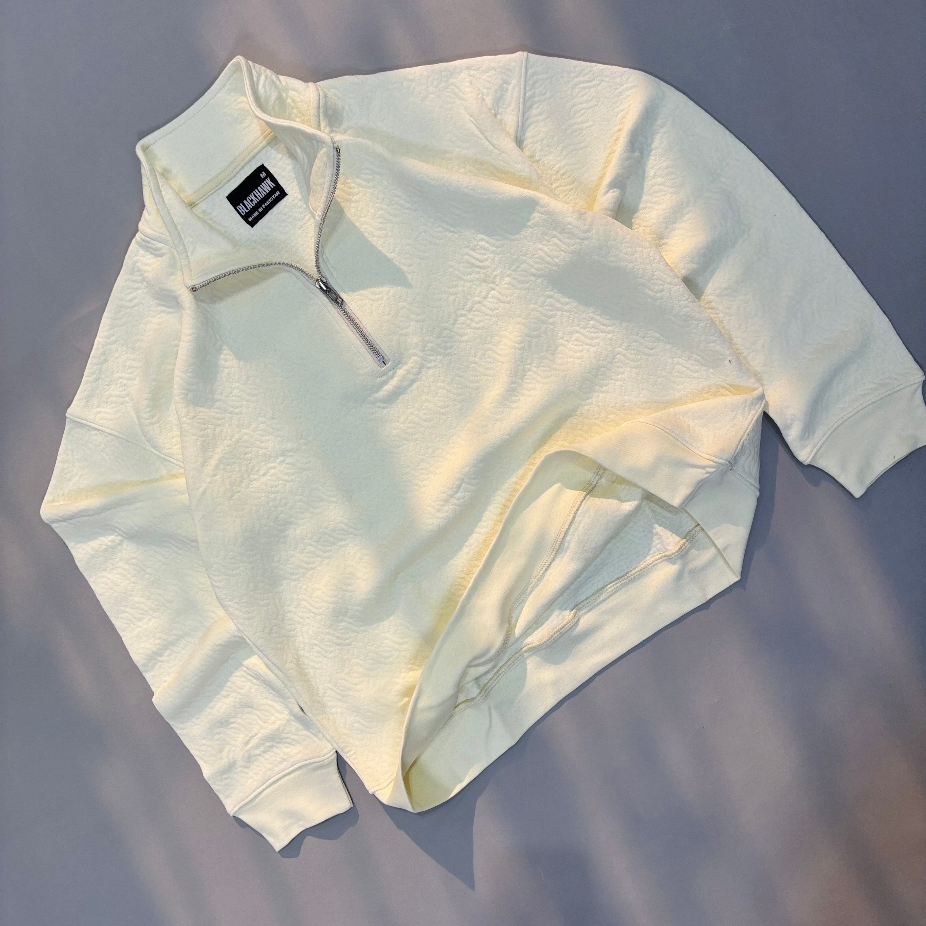 OFF WHITE QUARTER ZIPPER