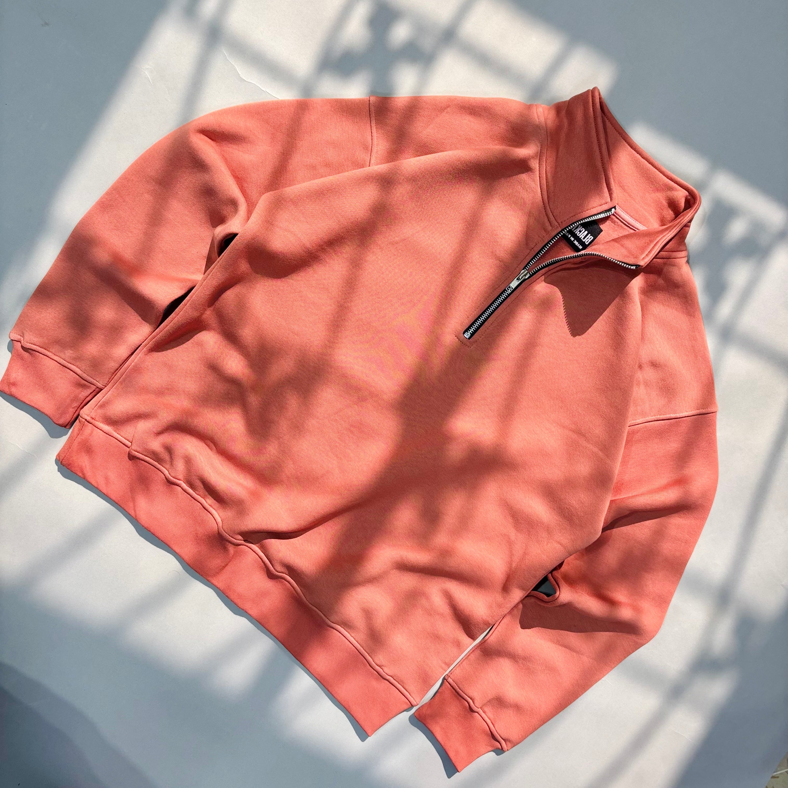 RUST PEACH QUARTER ZIPPER
