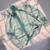 SEA GREEN QUARTER ZIPPER
