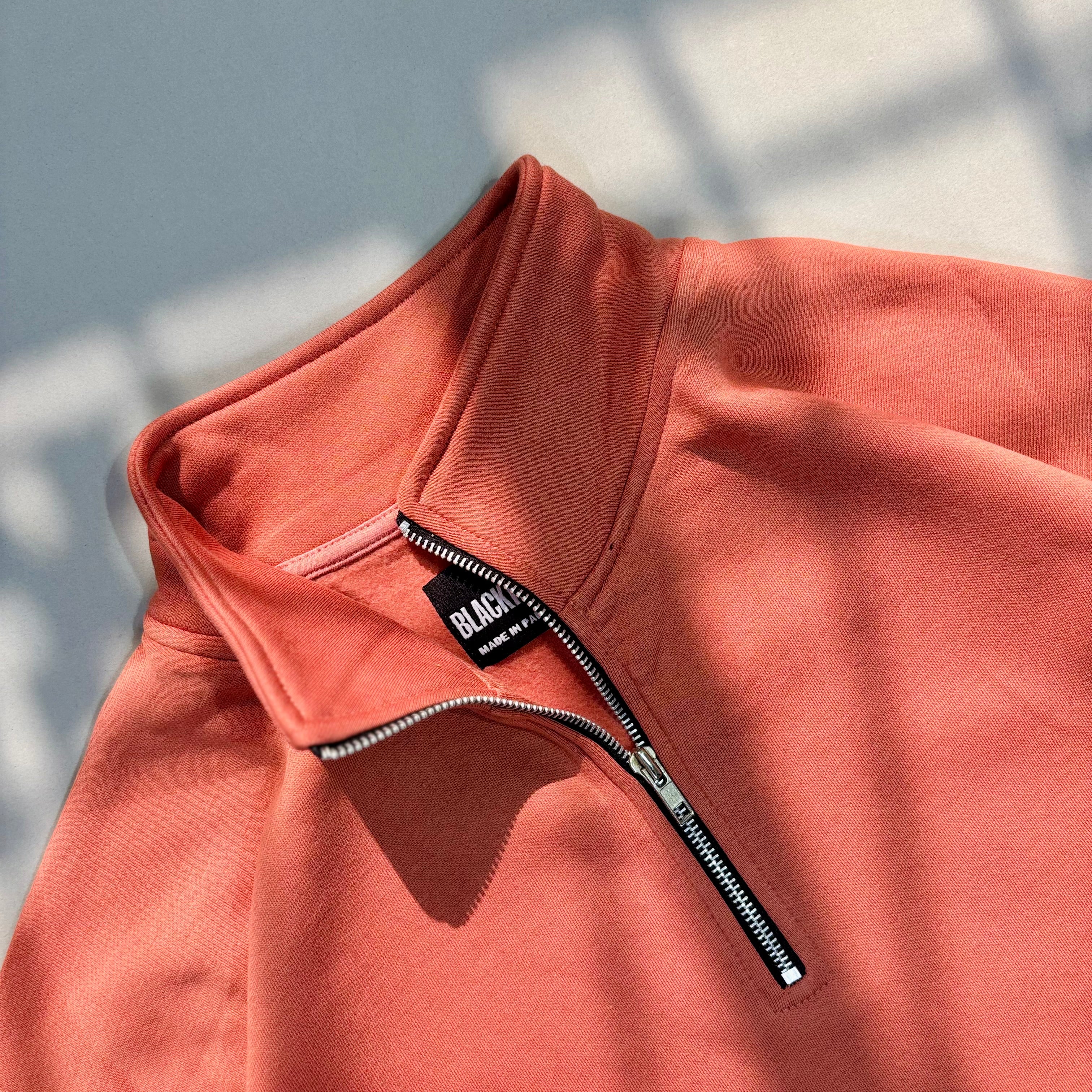 RUST PEACH QUARTER ZIPPER