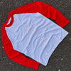 RED & WHITE FULL SLEEVE RAGLAN T-SHIRT